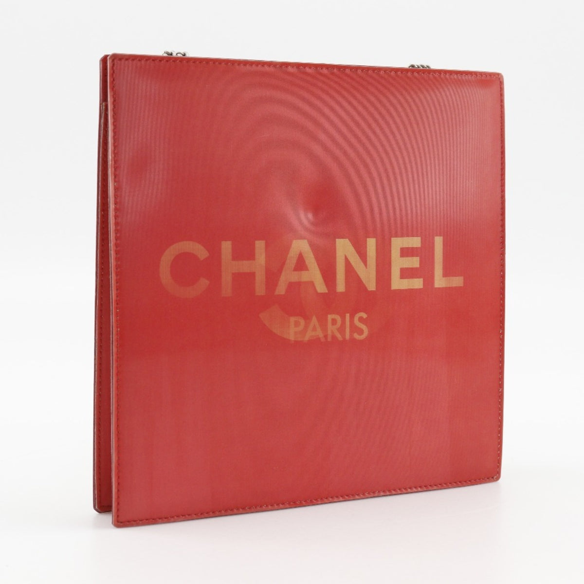 Chanel Red Color Vinyl Shoulder Bag (Pre-Owned)