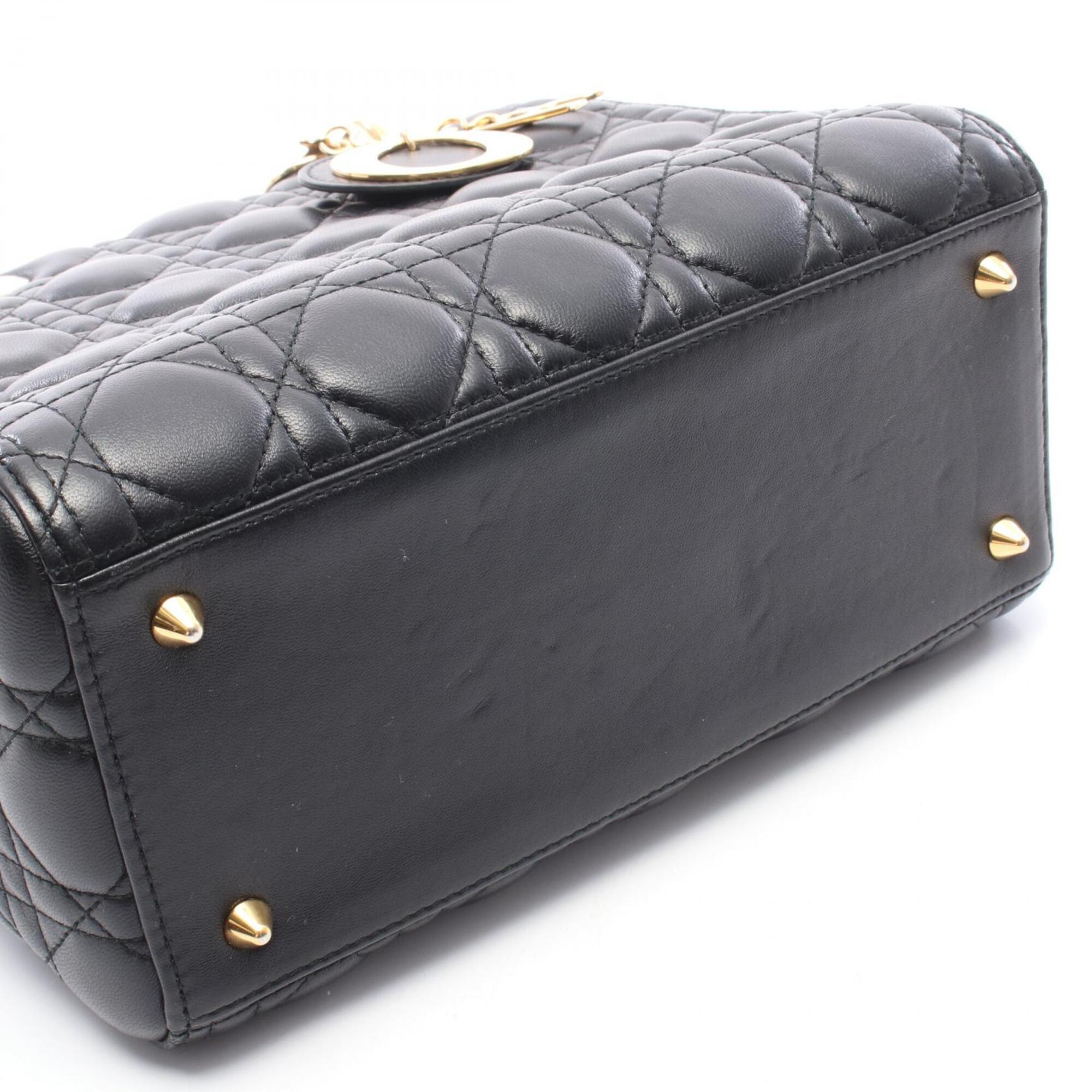 Christian Dior Black Leather Handbag (Pre-Owned)