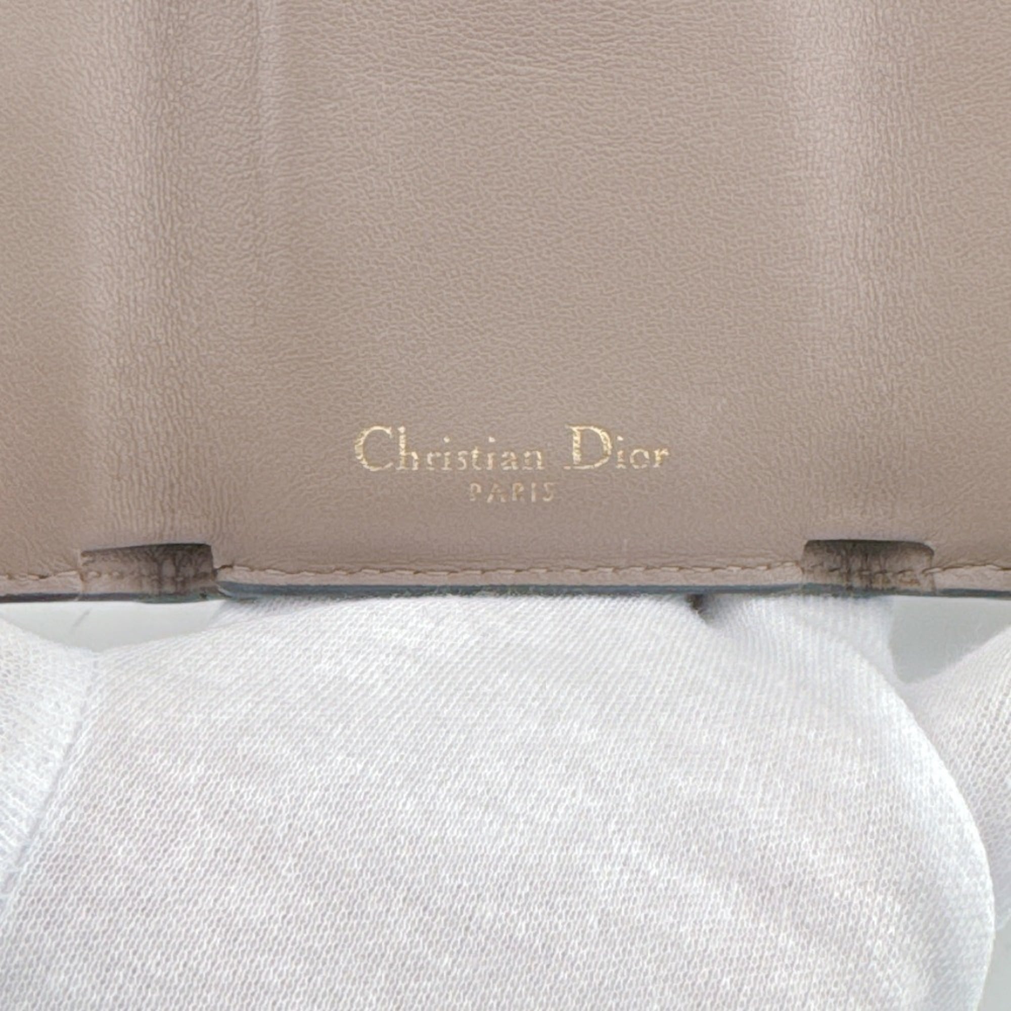 Christian Dior Brown Leather Wallet (Tri-Fold) (Pre-Owned)