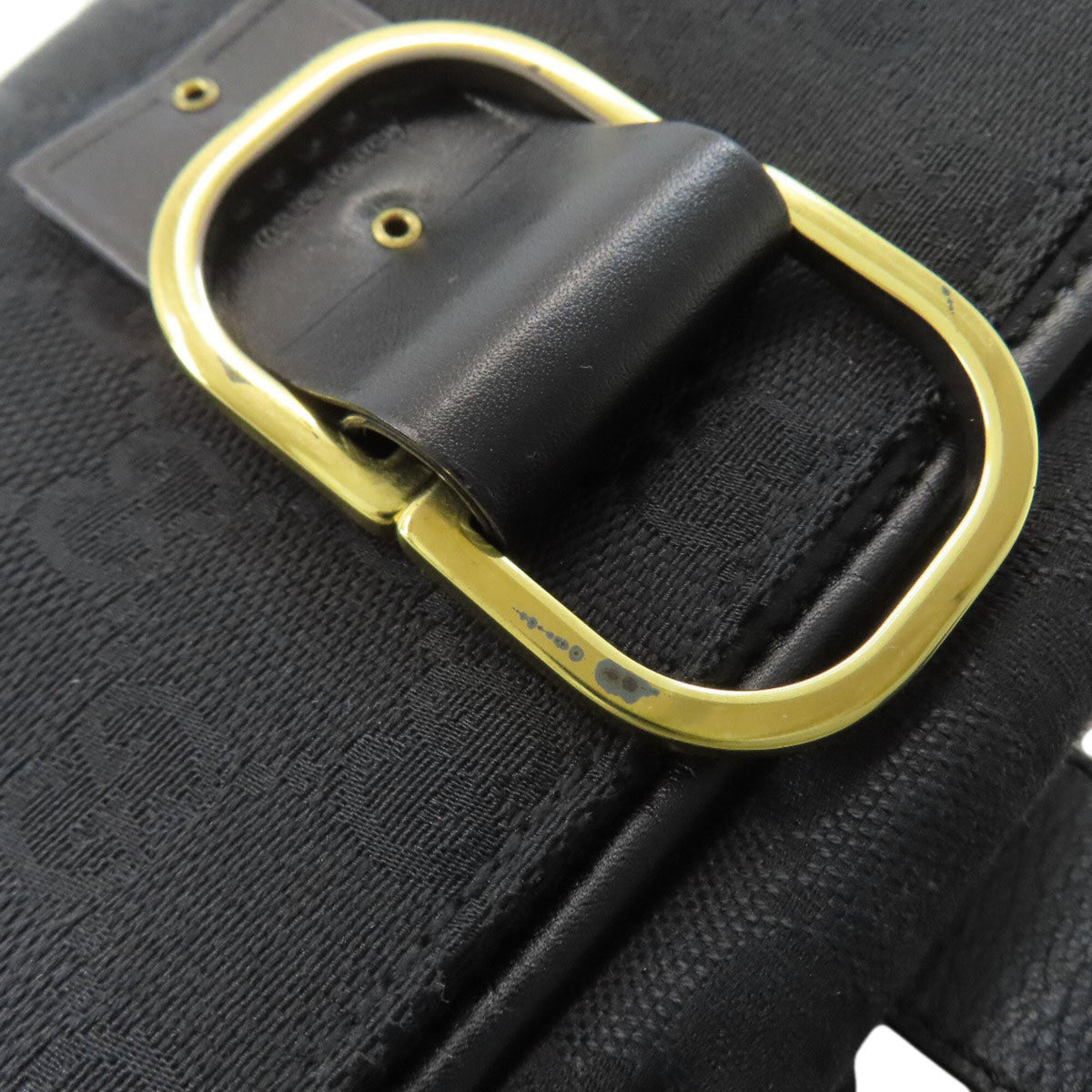 Gucci Black Canvas Shoulder Bag (Pre-Owned)