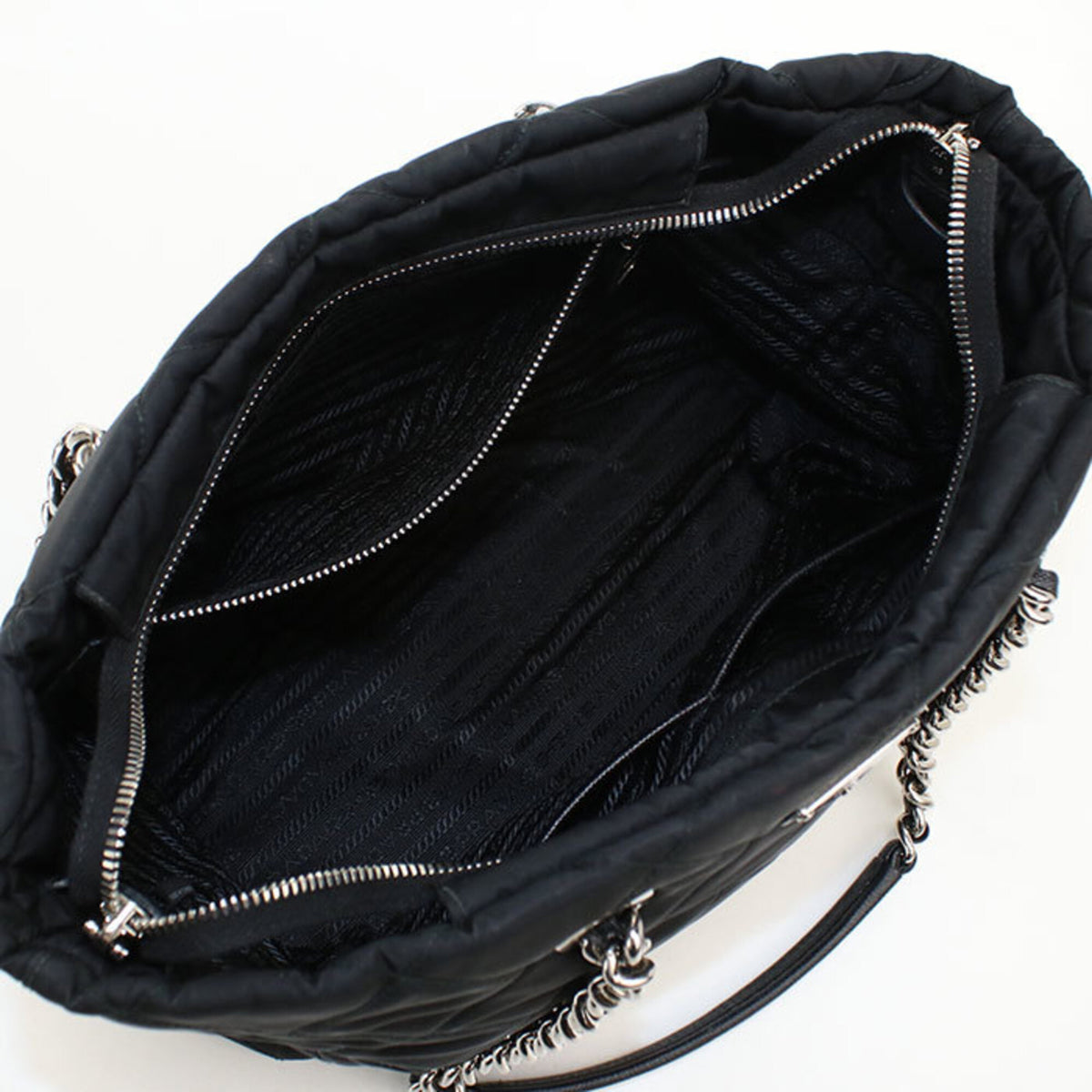 Prada Black Nylon Tote Bag (Pre-Owned)