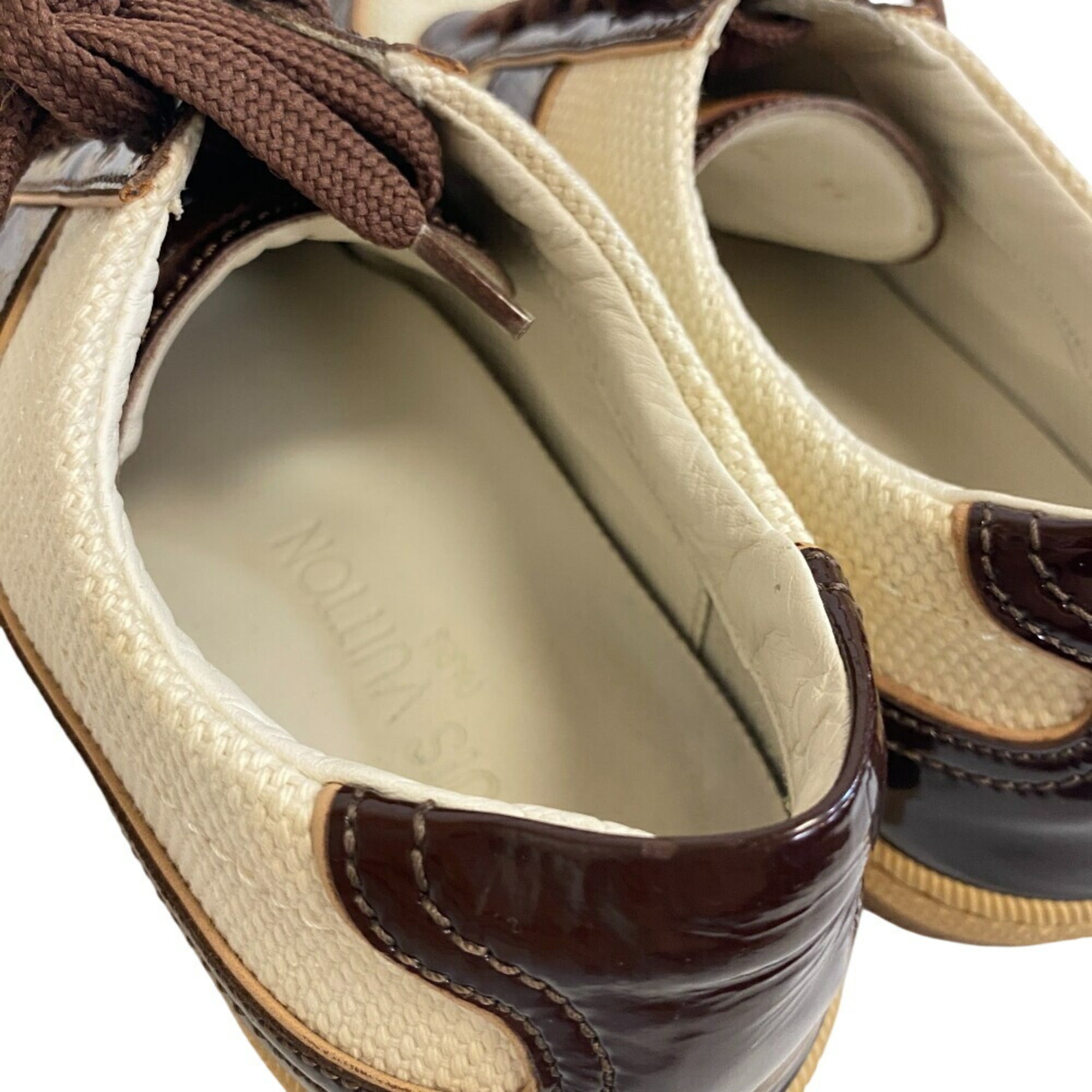 Louis Vuitton Brown White Sneakers (Pre-Owned)