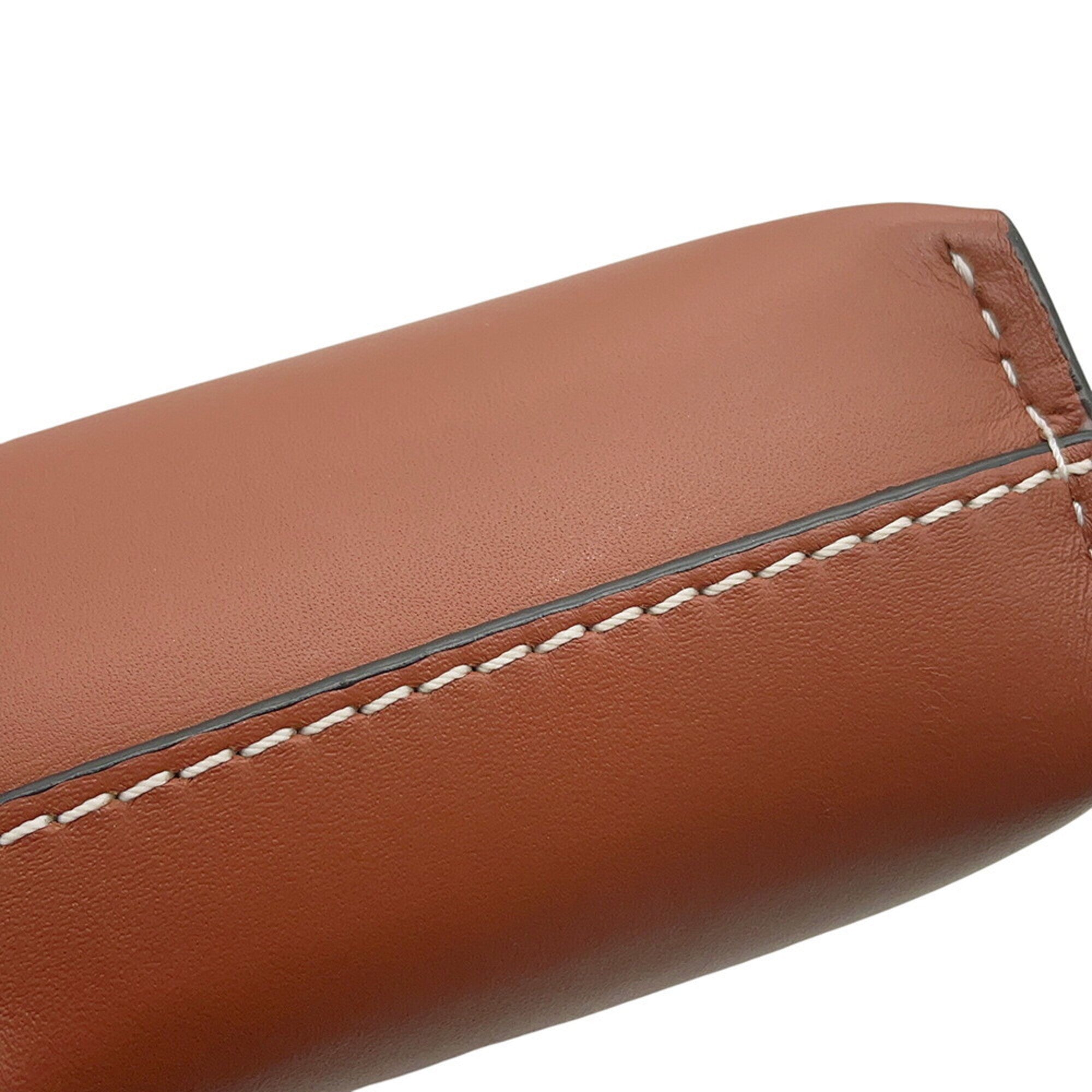 Loewe Brown Leather Handbag Pochette Shoulder Bag (Pre-Owned)