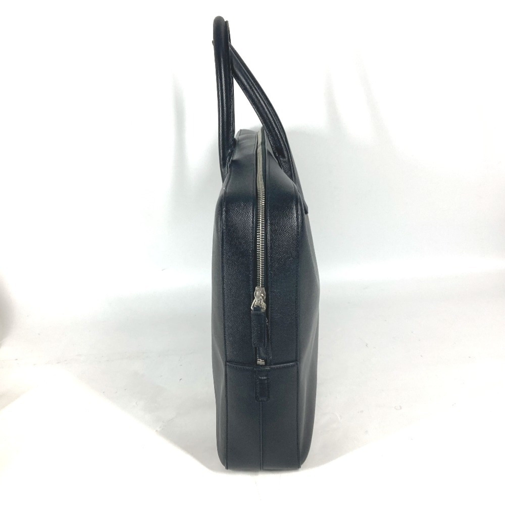 Saint Laurent Black Leather Handbag Tote Bag (Pre-Owned)