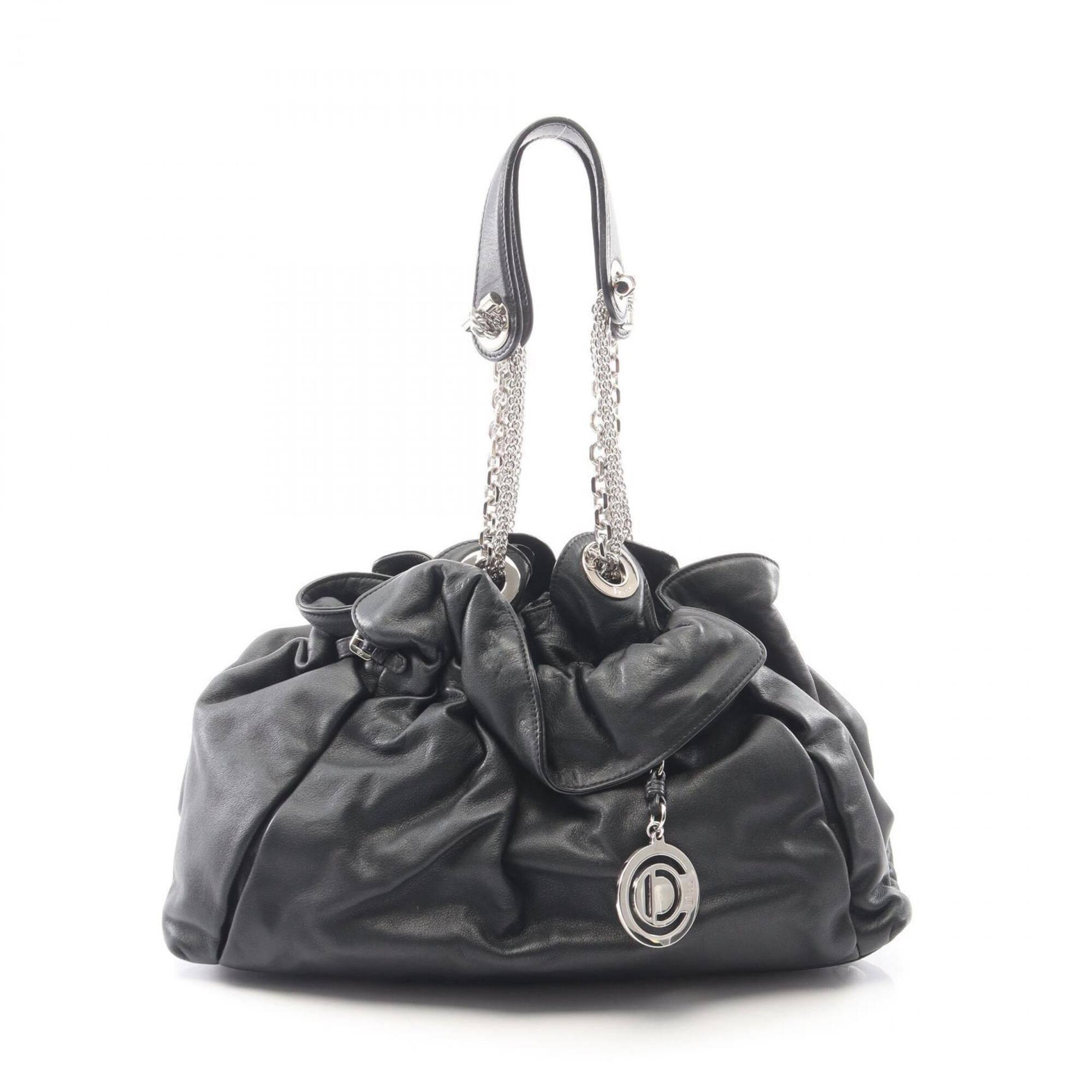 Christian Dior Black Leather Handbag (Pre-Owned)