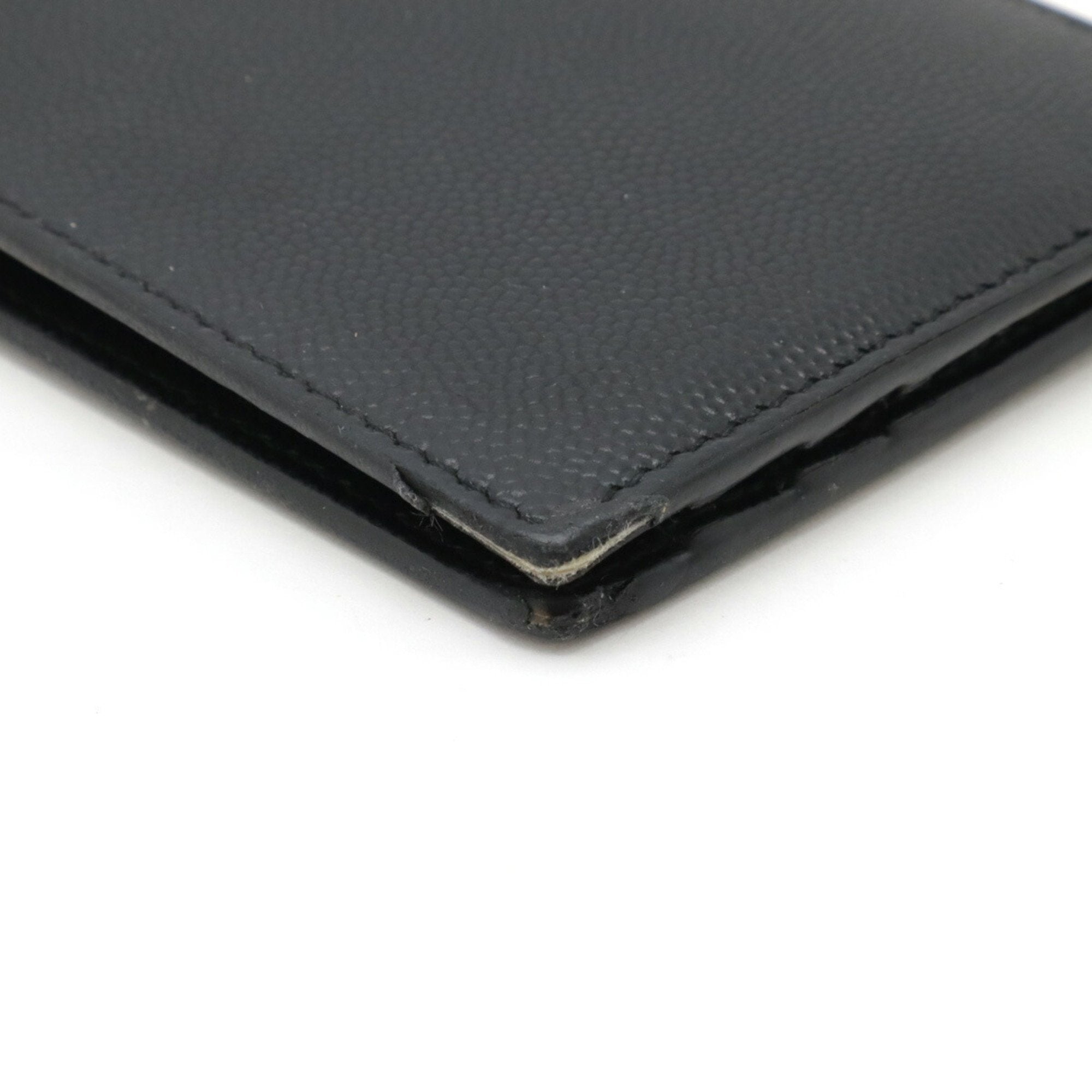 Yves Saint Laurent Black Leather Money Clip (Pre-Owned)