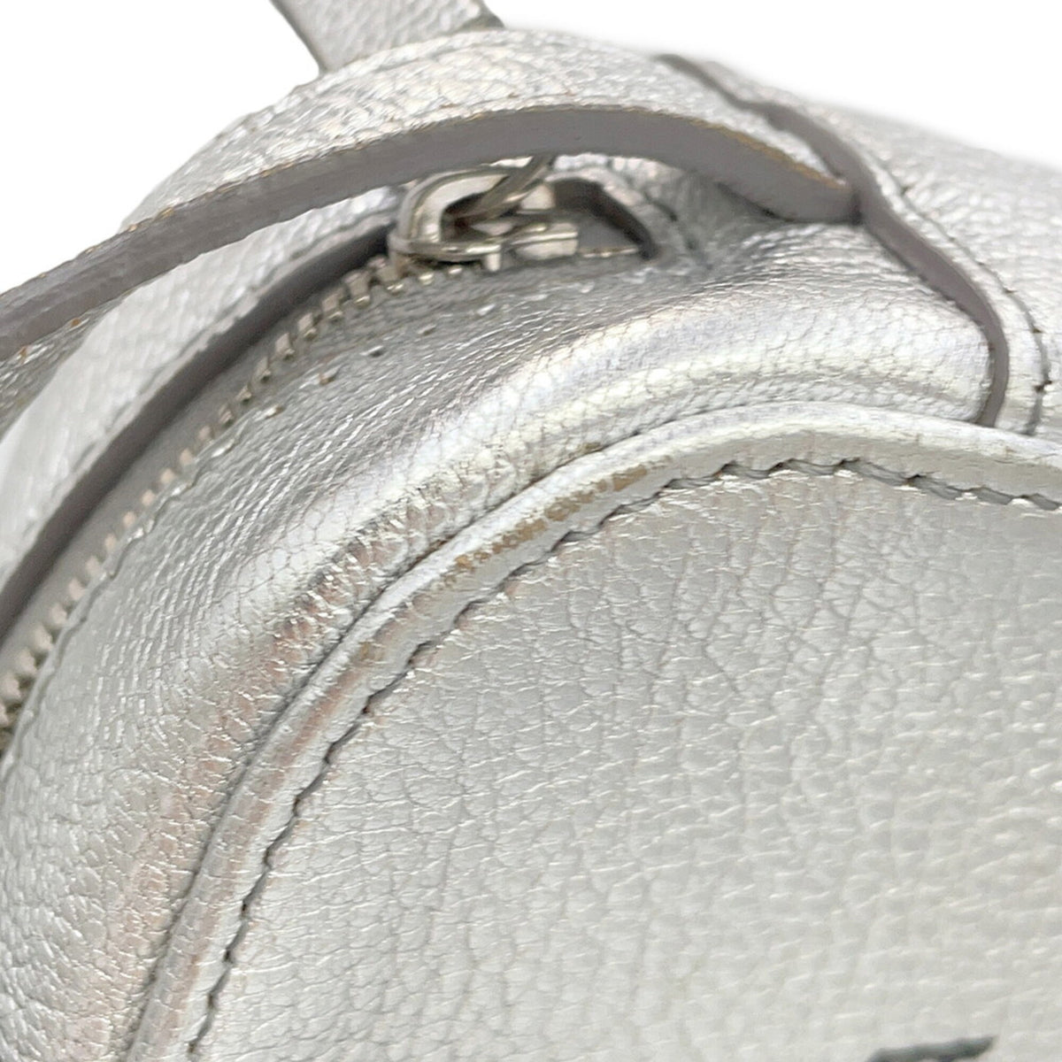 Balenciaga Silver Leather Handbag Shoulder Bag (Pre-Owned)