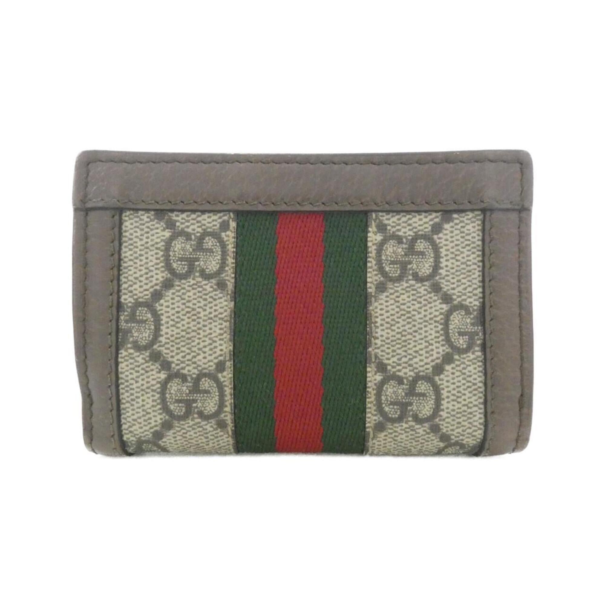 Gucci Beige Brown Gg Supreme Wallet (Tri-Fold) (Pre-Owned)