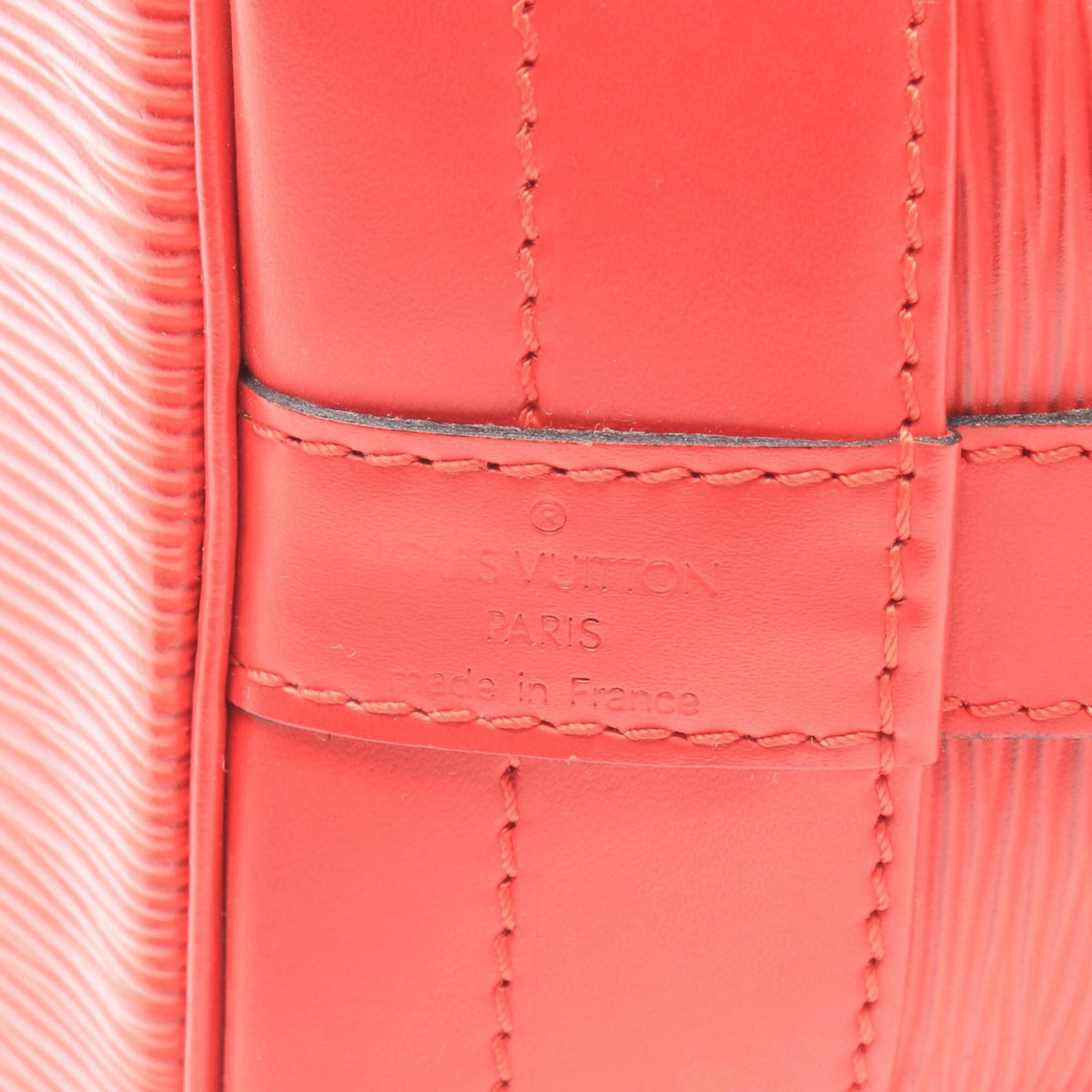 Louis Vuitton Castilian Red Red Color Leather Handbag Shoulder Bag (Pre-Owned)
