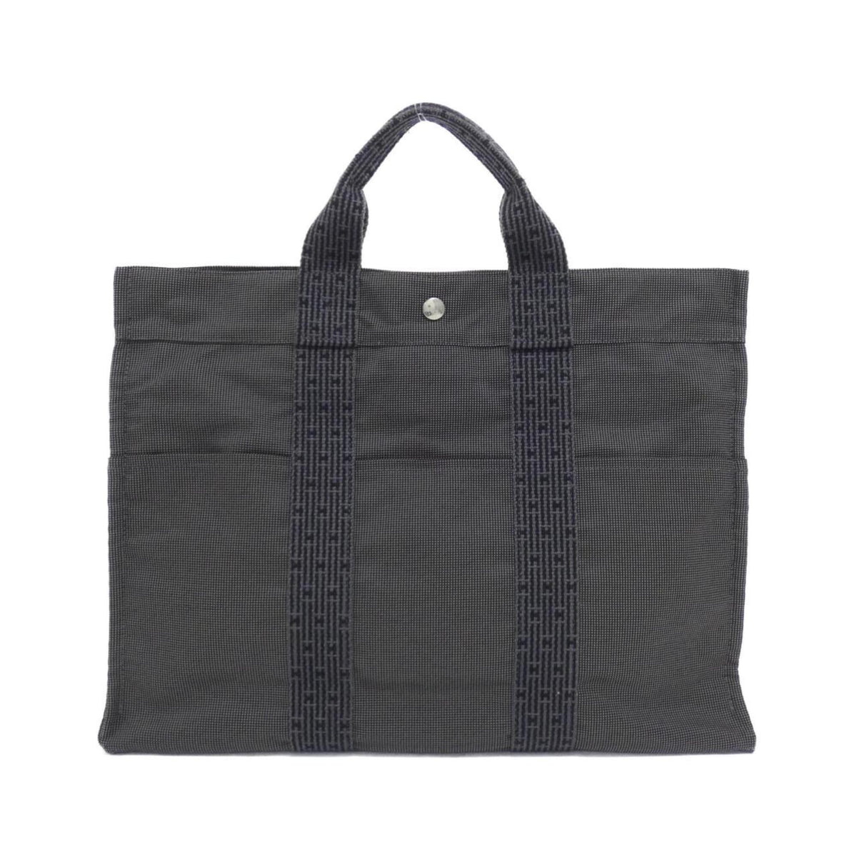 Hermes Black Canvas Handbag (Pre-Owned)