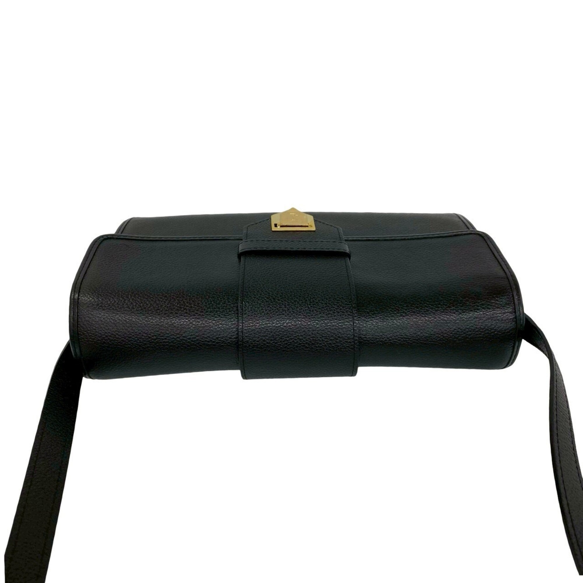 Yves Saint Laurent Black Leather Pochette Shoulder Bag (Pre-Owned)