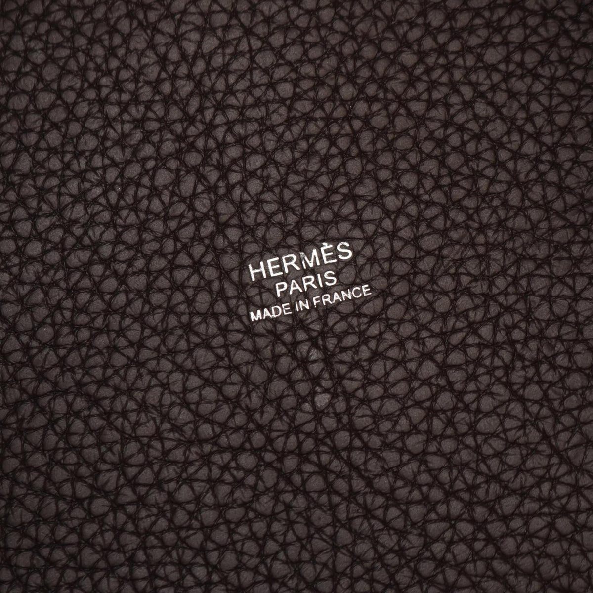 Hermes Brown Taurillon Clemence Leather Handbag (Pre-Owned)