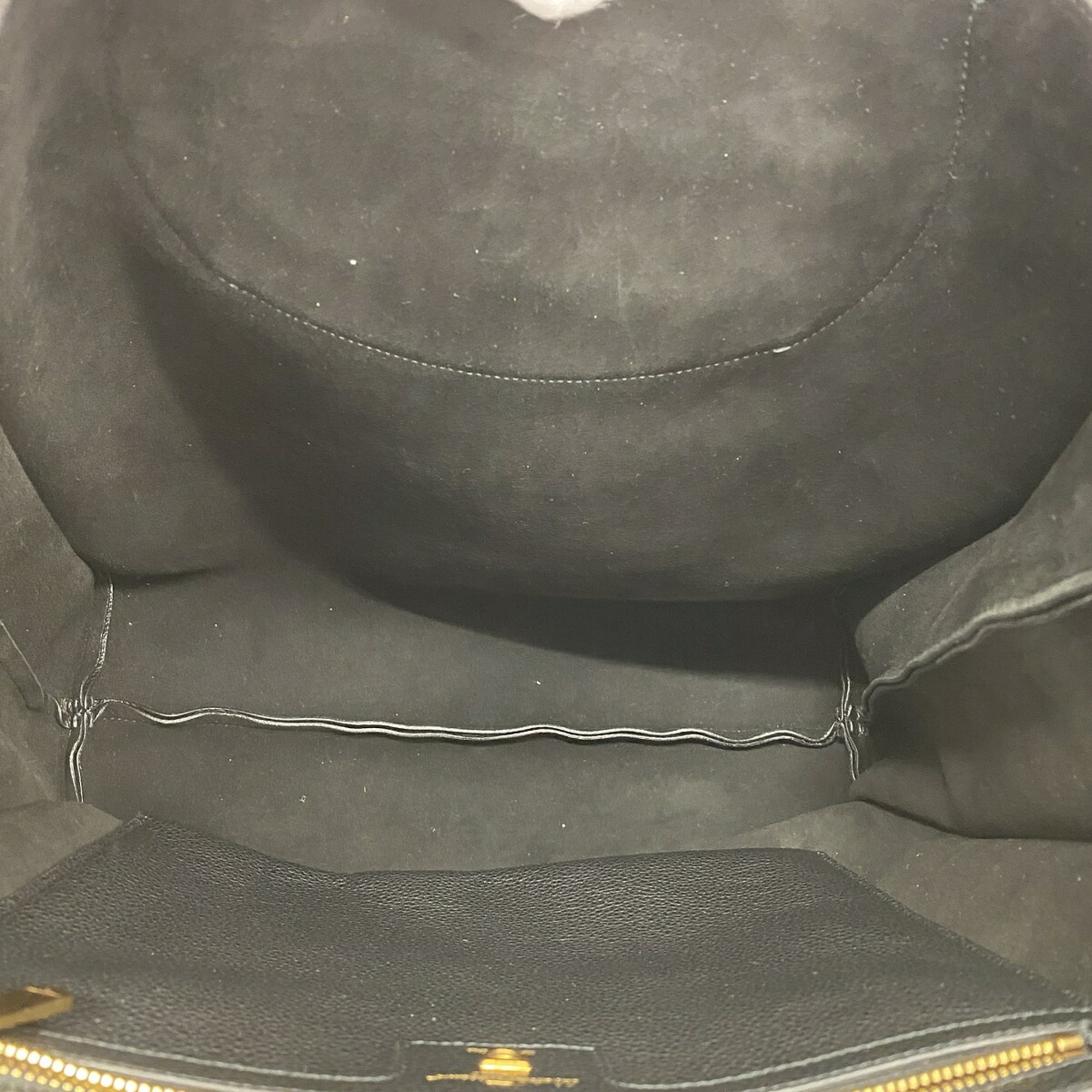 Salvatore Ferragamo Black Leather Tote Bag (Pre-Owned)