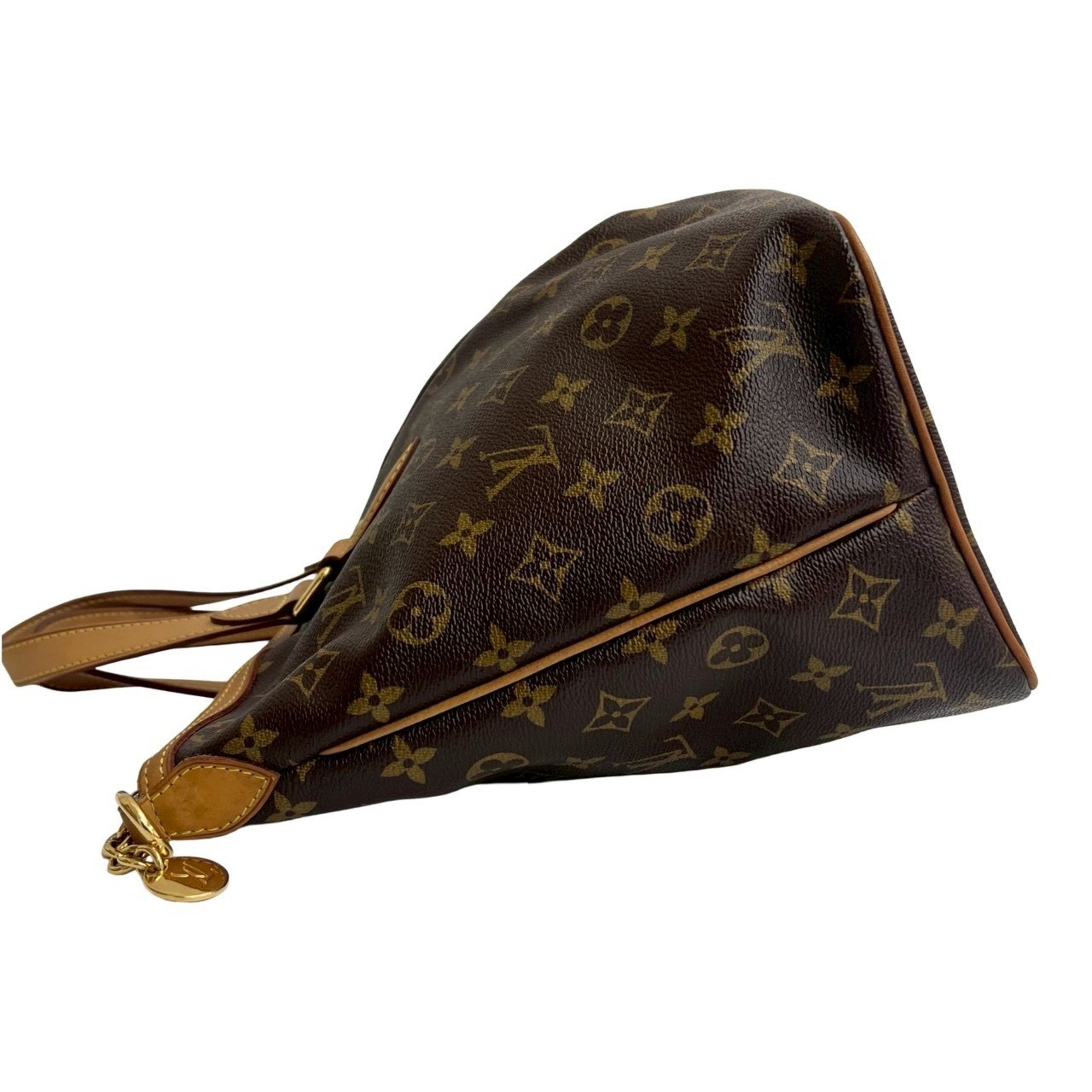 Louis Vuitton Brown Leather Pvc Handbag Shoulder Bag Tote Bag (Pre-Owned)