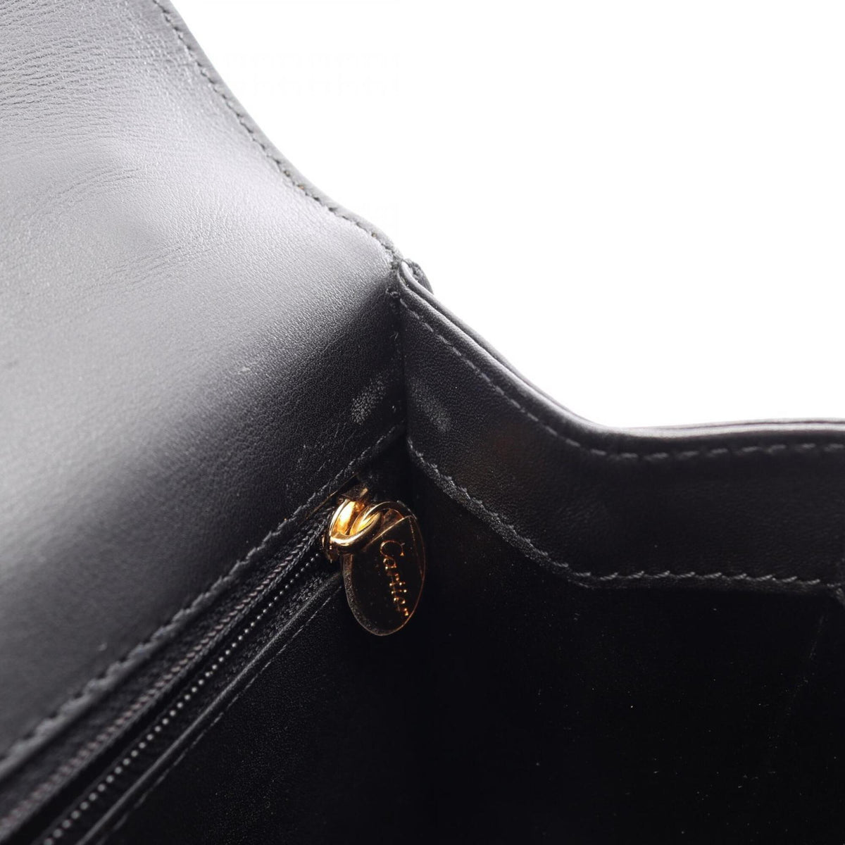 Cartier Black Leather Handbag (Pre-Owned)