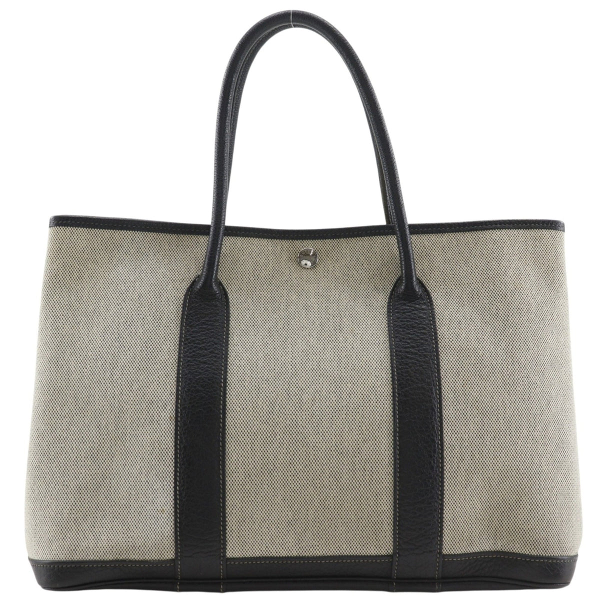 Hermes Garden Gray Toile H Tote Bag (Pre-Owned)