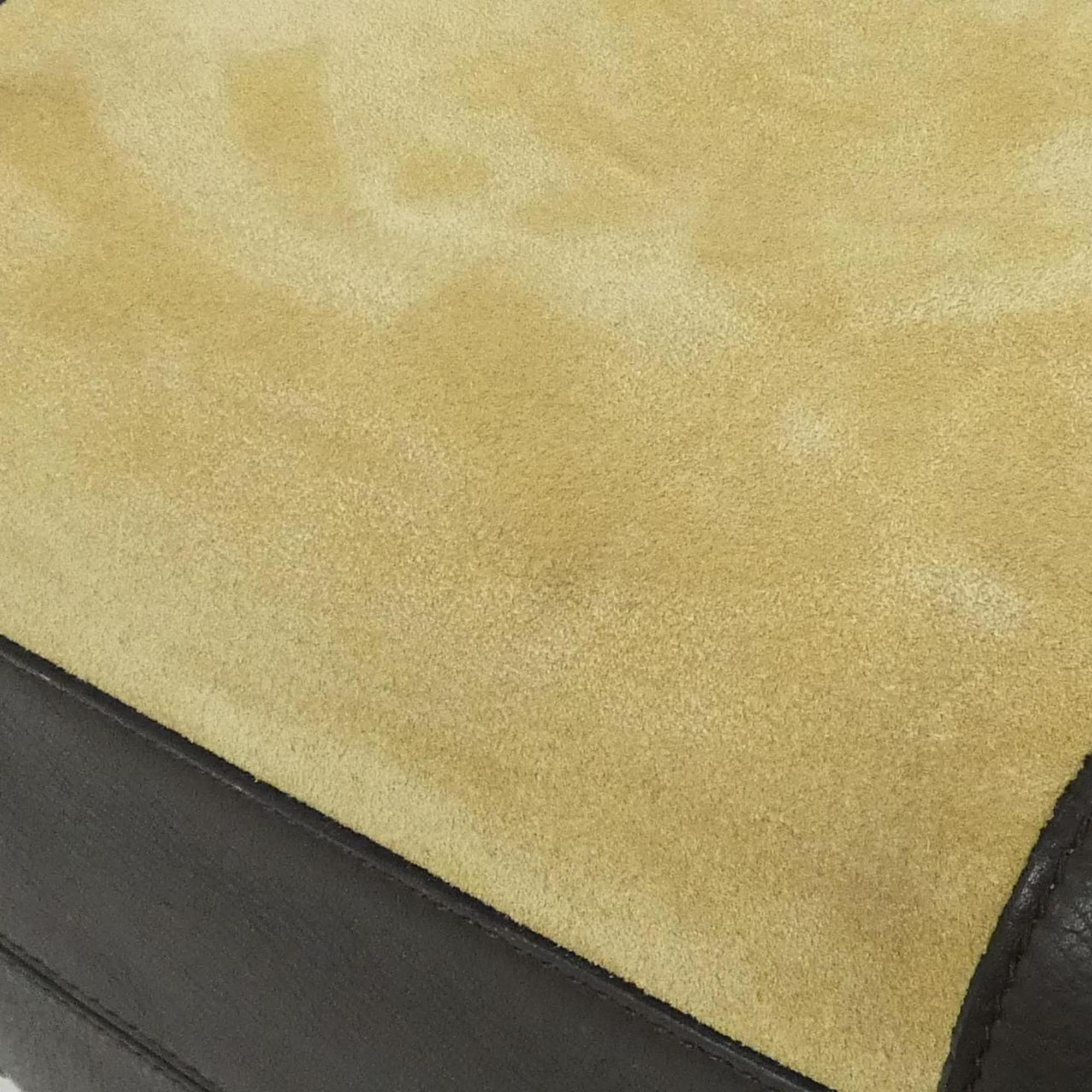 Loewe Brown Gold Suede Handbag (Pre-Owned)