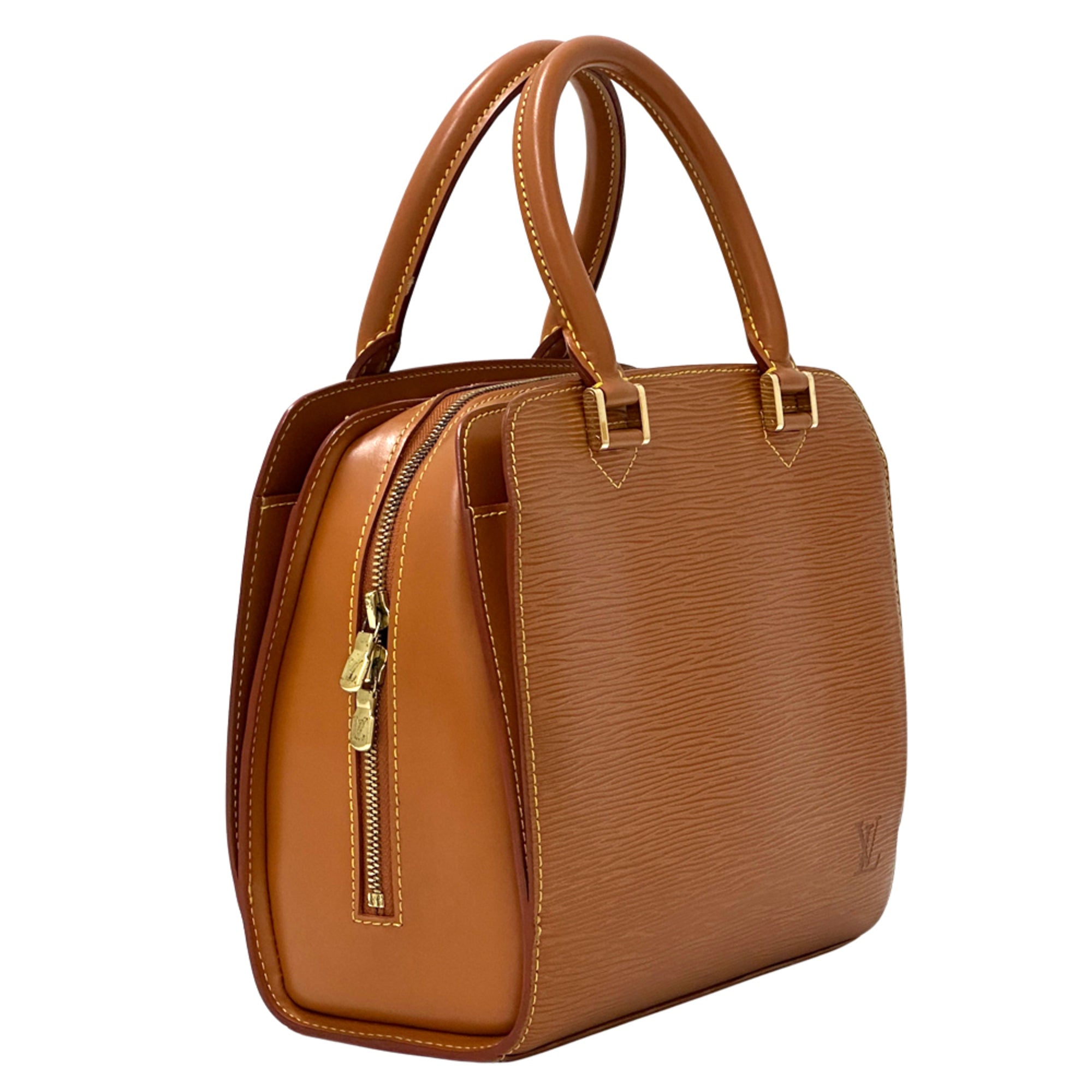 Louis Vuitton Brown Gold Cipango Epi Leather Handbag (Pre-Owned)