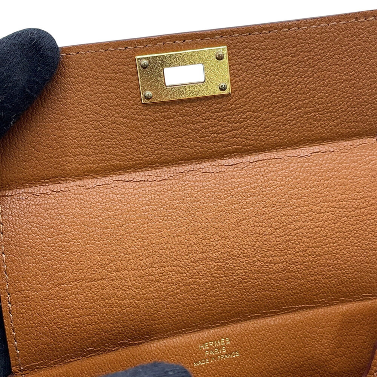 Hermes Kelly Gold Epsom Leather Handbag (Pre-Owned)