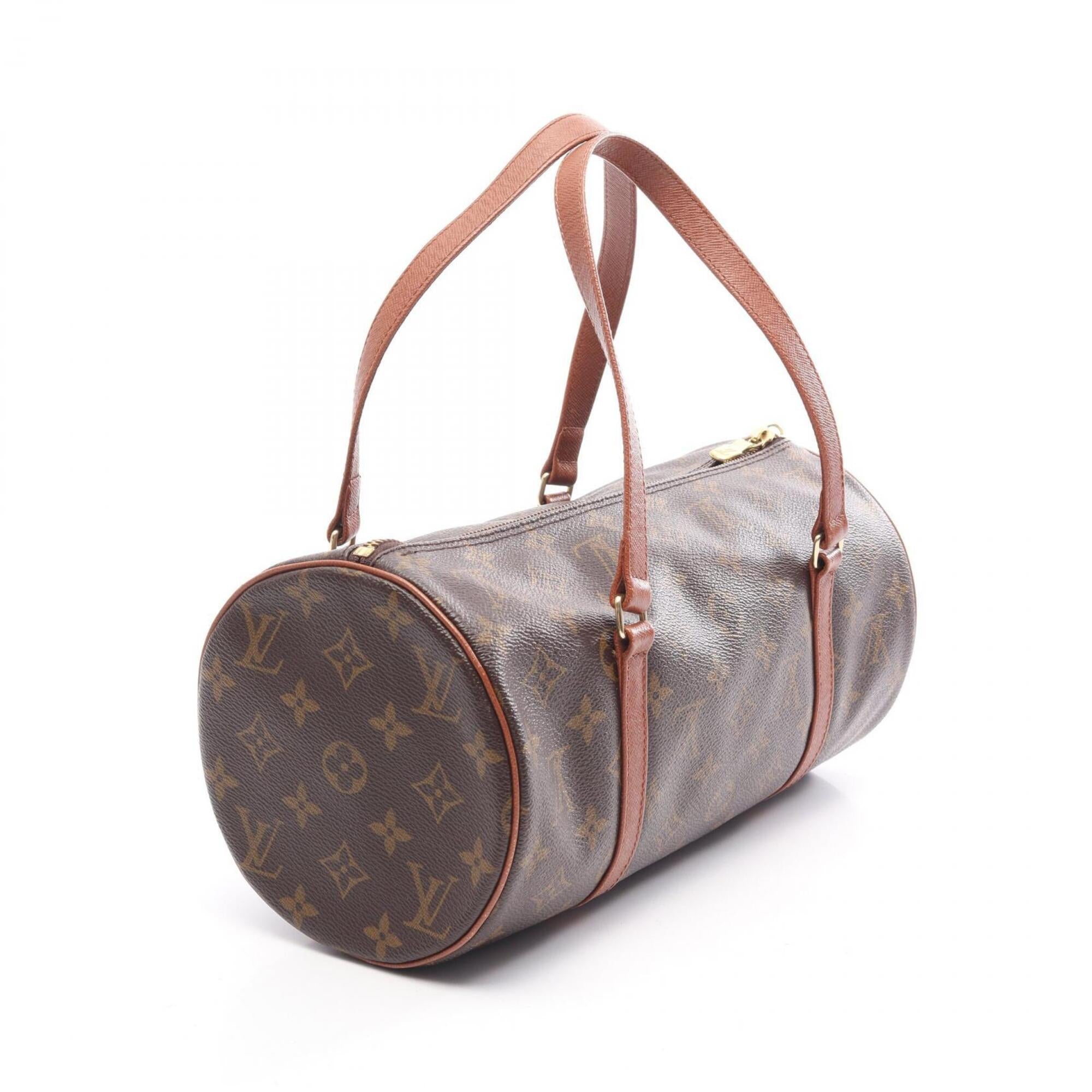 Louis Vuitton Brown Monogram Coated Canvas Leather Handbag (Pre-Owned)