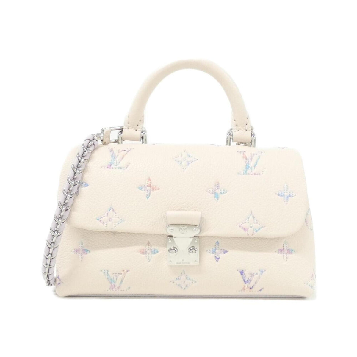 Louis Vuitton Monogram White Monogram Empreinte Leather Shoulder Bag (Pre-Owned)