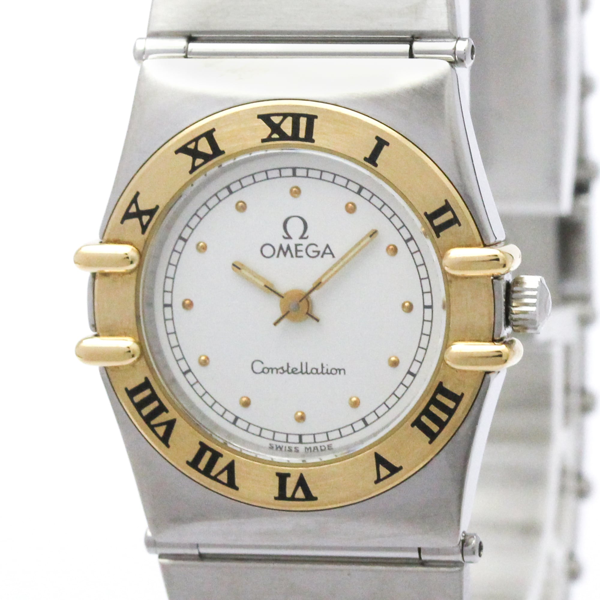 Omega Constellation Quartz Watch Stainless Steel And Yellow Gold Watch (Pre-Owned)