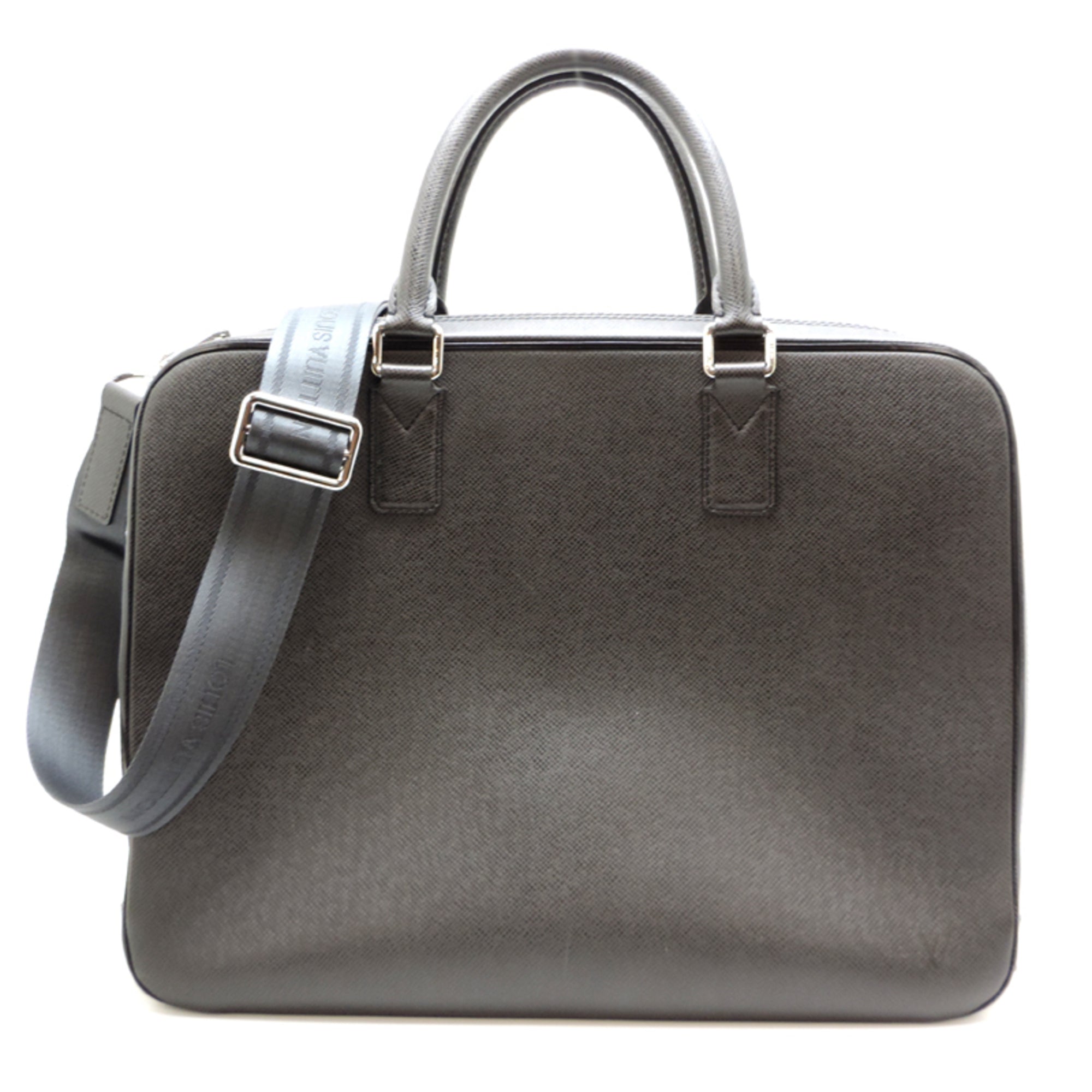 Louis Vuitton Ardoise Black Taiga Leather Briefcase (Pre-Owned)