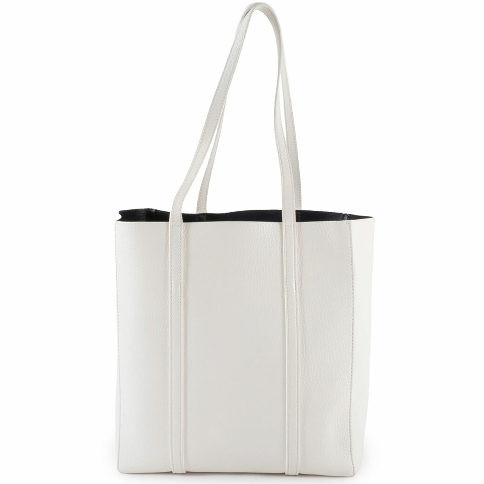 Balenciaga White Leather Shoulder Bag Tote Bag (Pre-Owned)