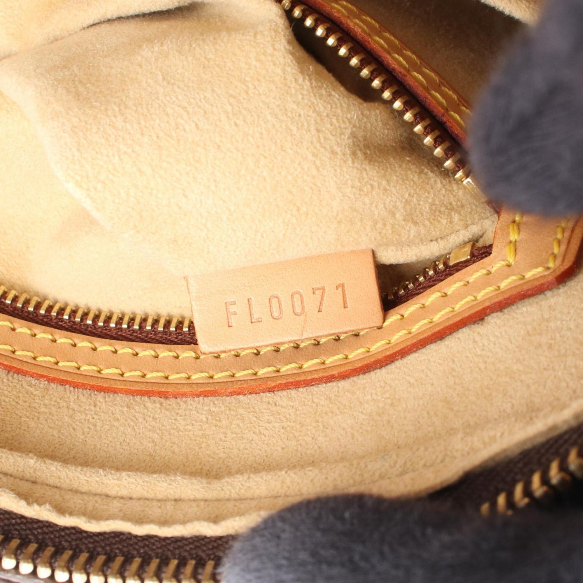 Louis Vuitton Brown Monogram Coated Canvas Leather Handbag Shoulder Bag (Pre-Owned)