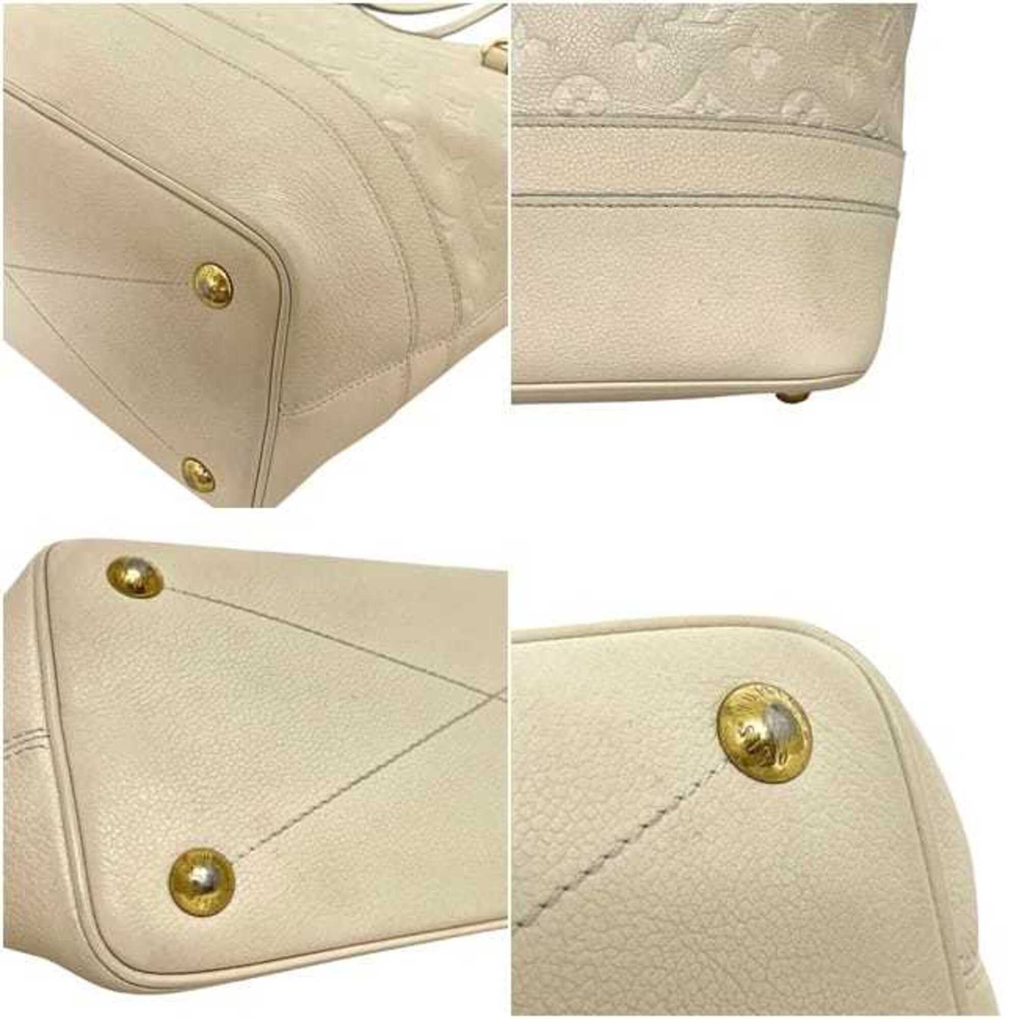 Louis Vuitton Beige Neige White Monogram Empreinte Leather Tote Bag (Pre-Owned)