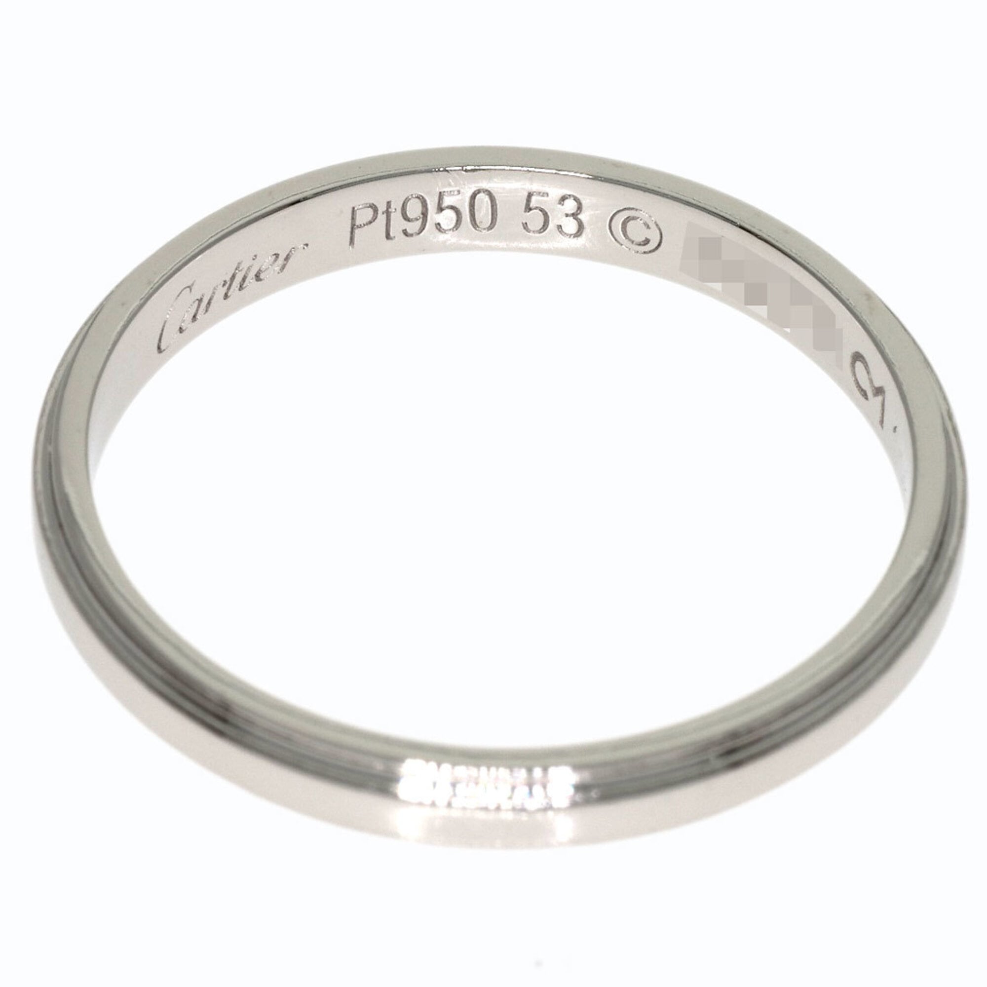 Cartier Platinum 950 Band Ring (Pre-Owned)