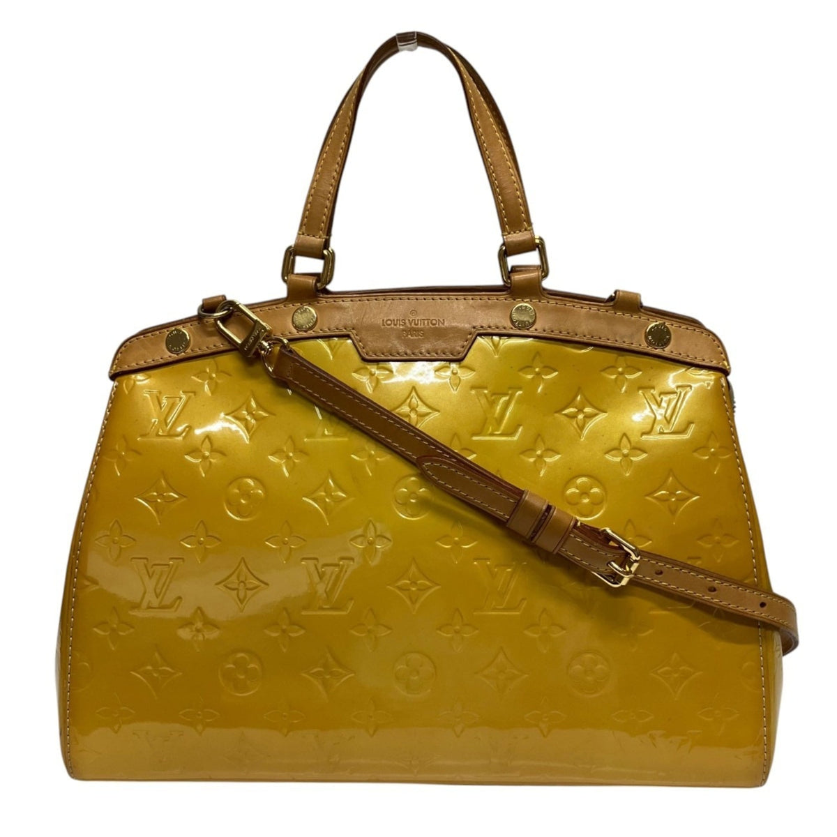 Louis Vuitton Dune Yellow Vernis Shoulder Bag (Pre-Owned)