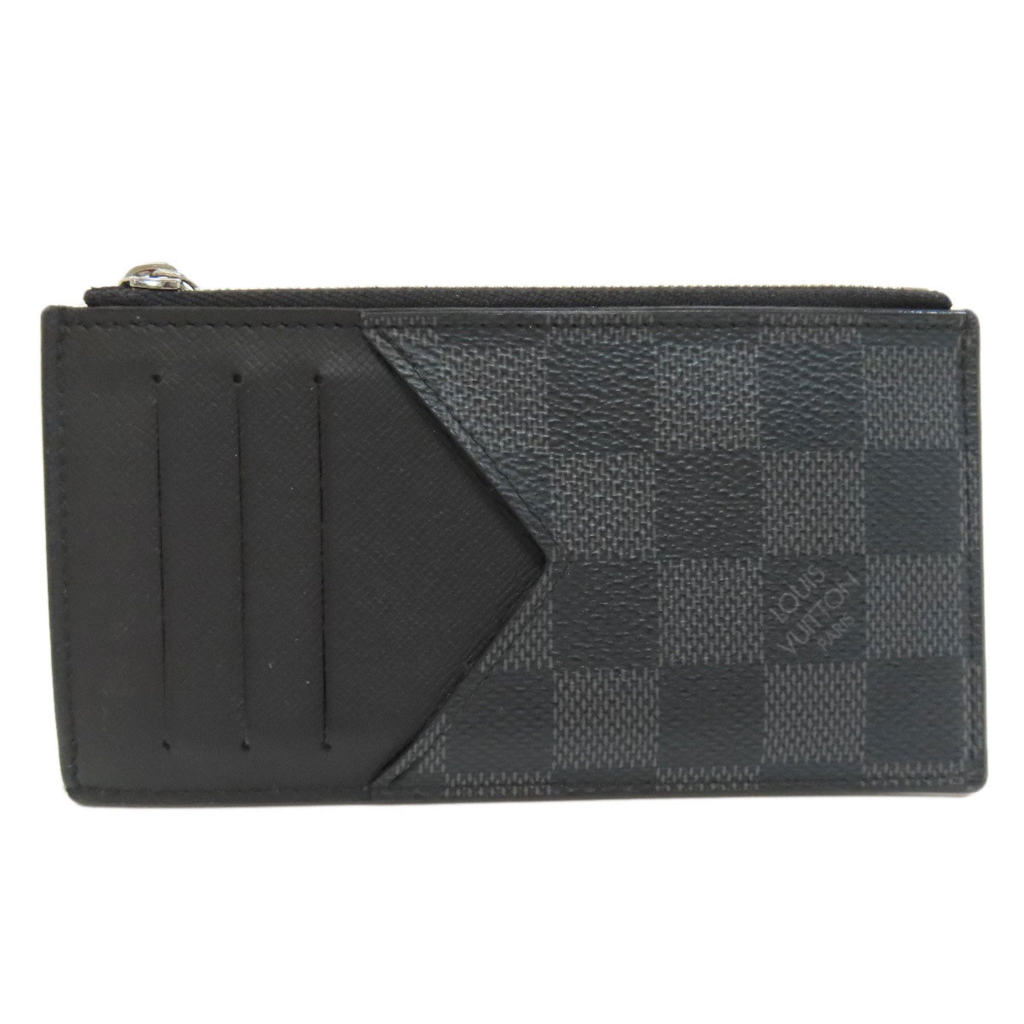 Louis Vuitton Black Damier Canvas Coin Purse/Coin Case (Pre-Owned)