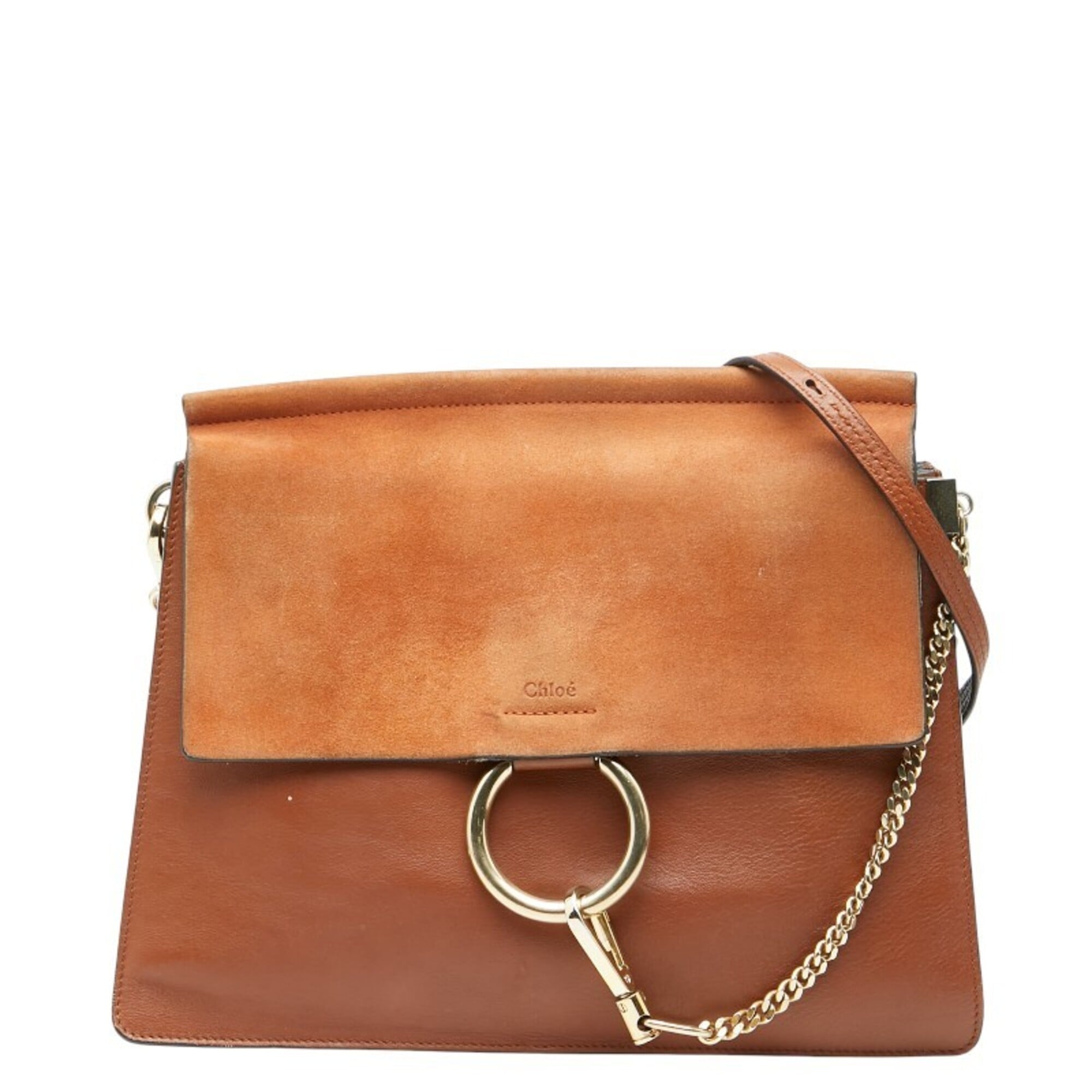 Chloé Brown Leather Suede Shoulder Bag (Pre-Owned)
