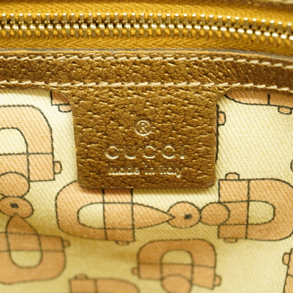 Gucci Beige Canvas Tote Bag (Pre-Owned)