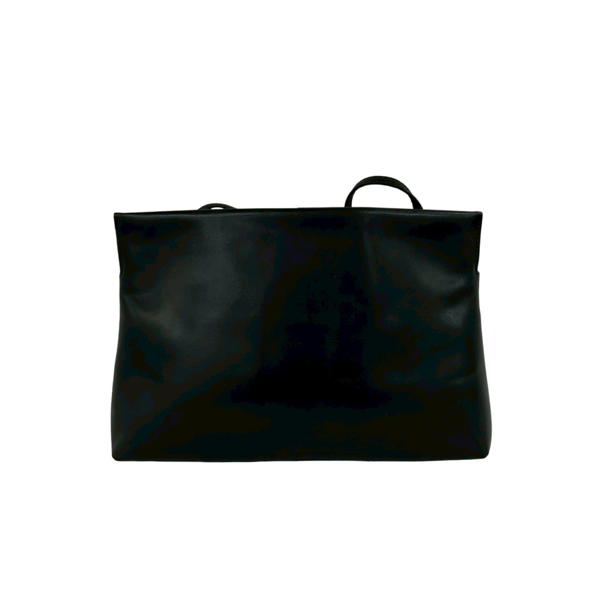 Salvatore Ferragamo Black Leather Pochette Shoulder Bag (Pre-Owned)