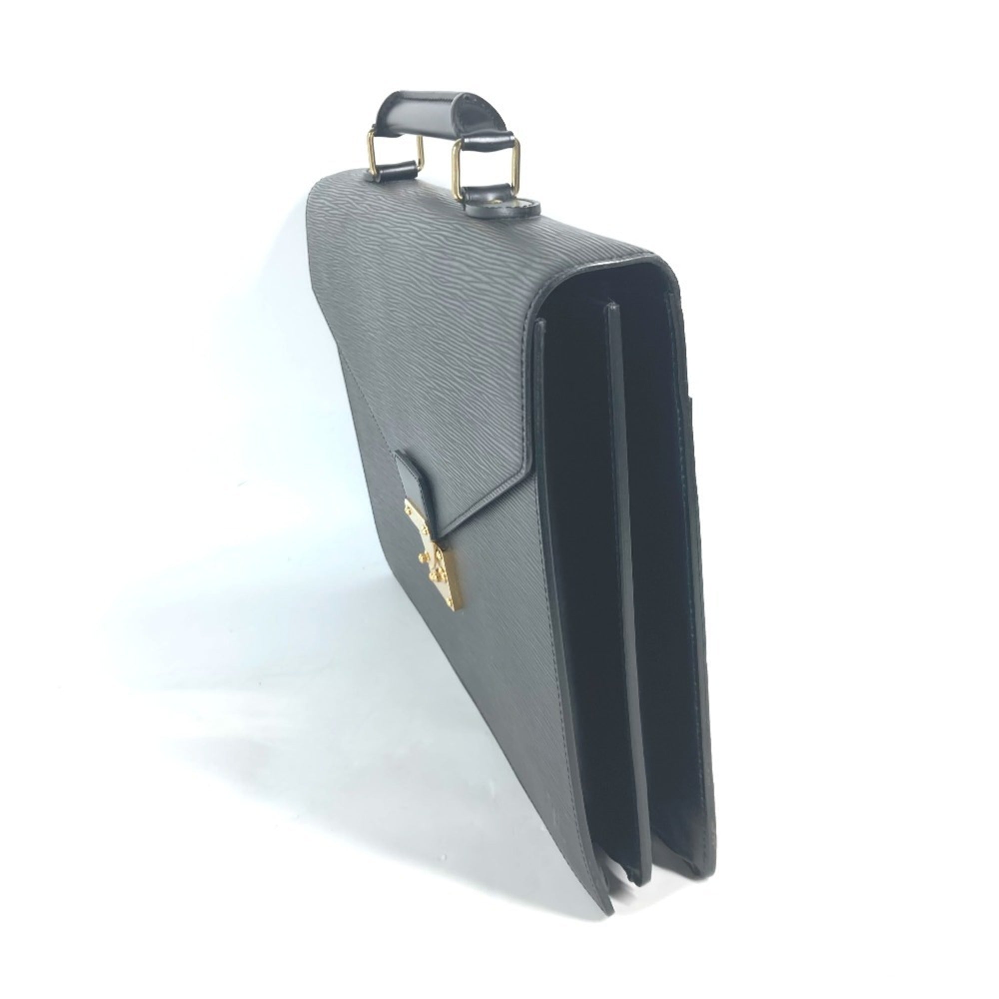 Louis Vuitton Black Noir Epi Leather Handbag (Pre-Owned)