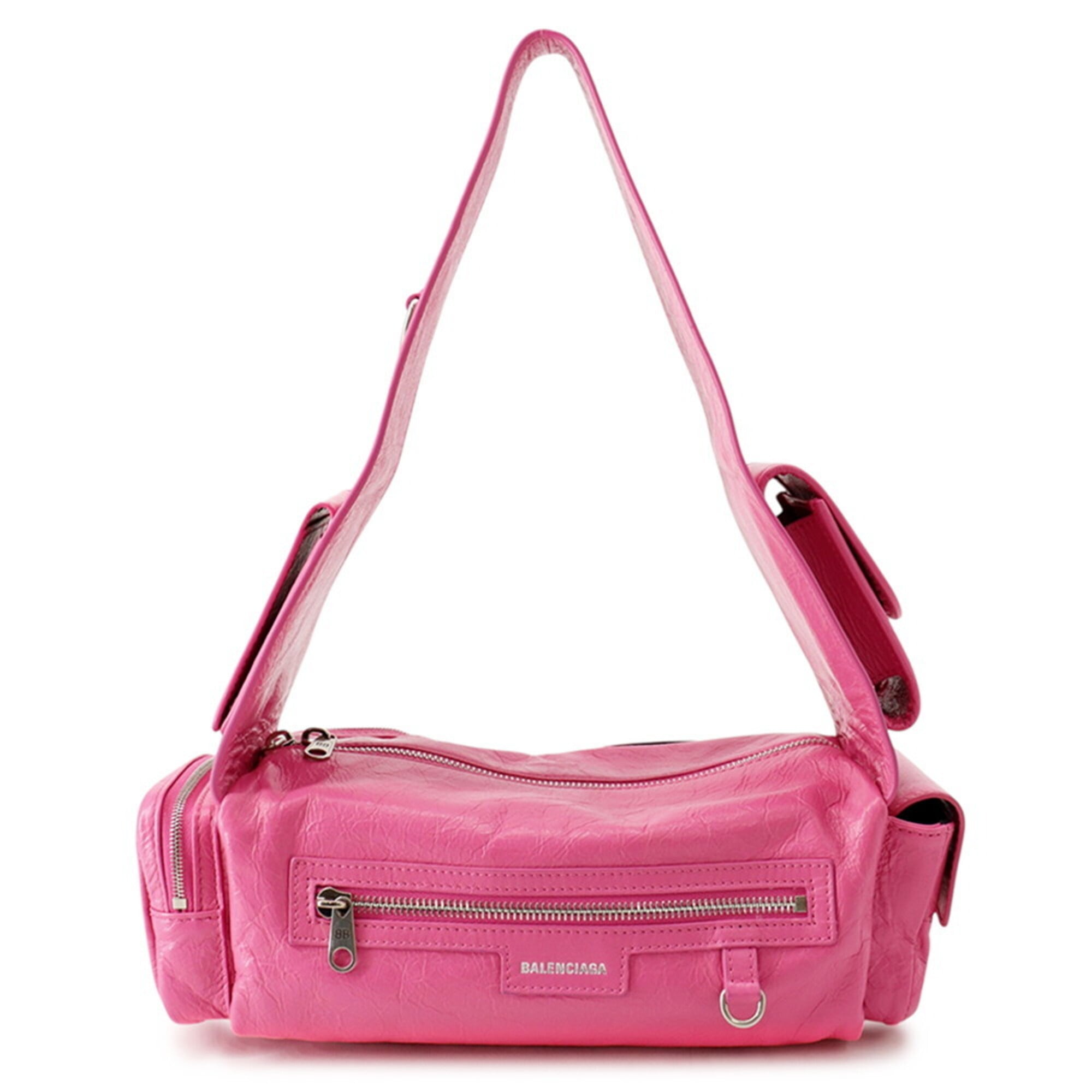 Balenciaga Pink Leather Handbag Shoulder Bag (Pre-Owned)