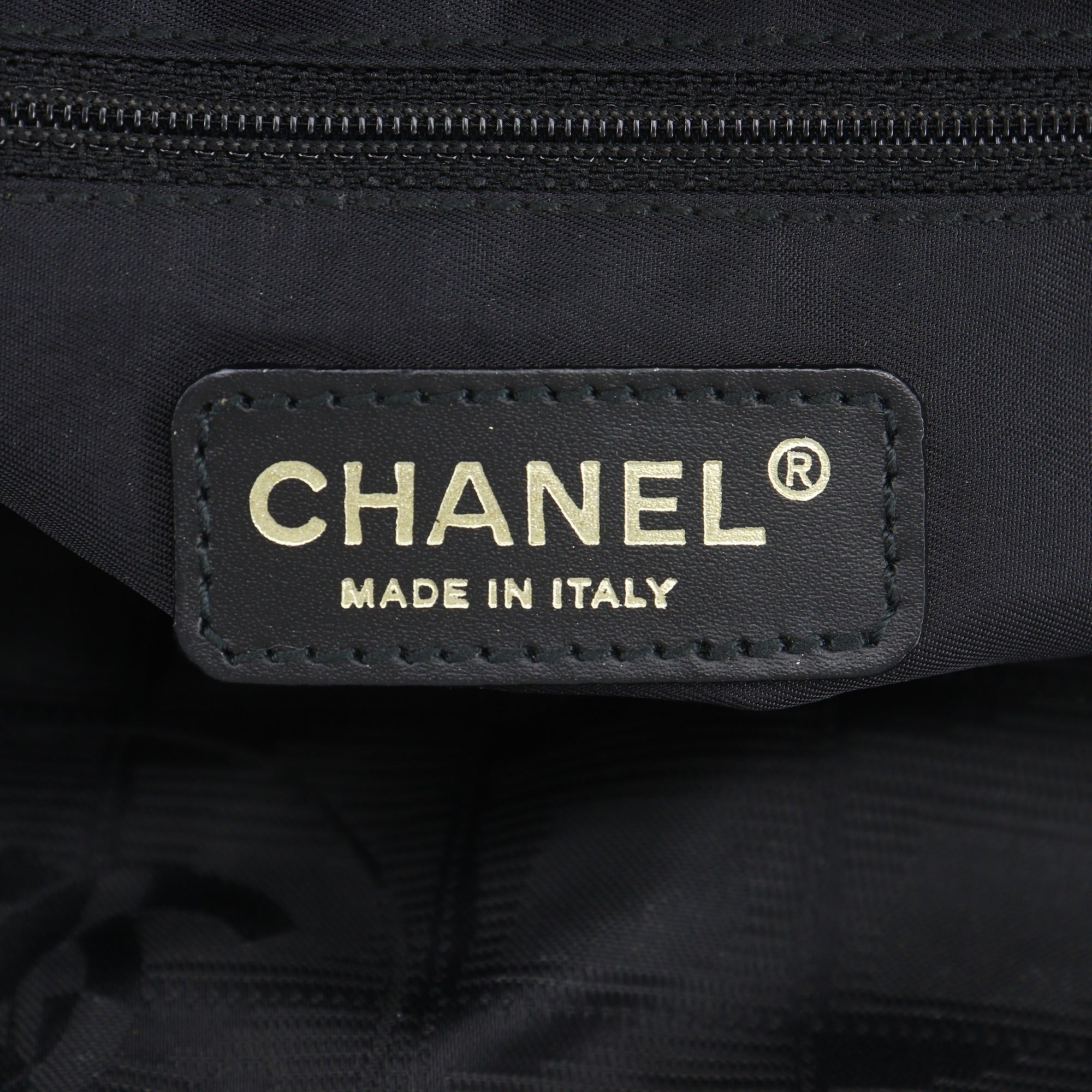 Chanel Black Nylon Canvas Tote Bag (Pre-Owned)
