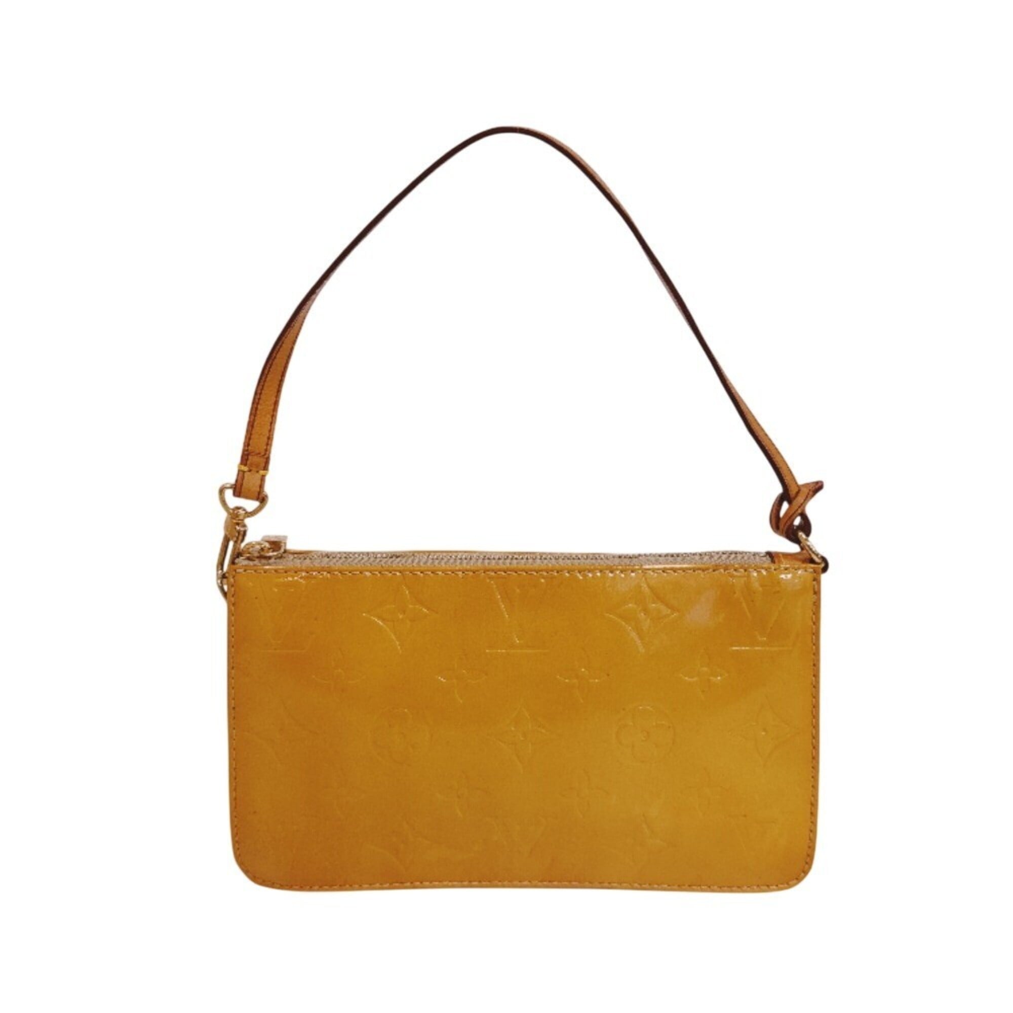 Louis Vuitton Monogram Vernis Yellow Monogram Vernis Handbag (Pre-Owned)