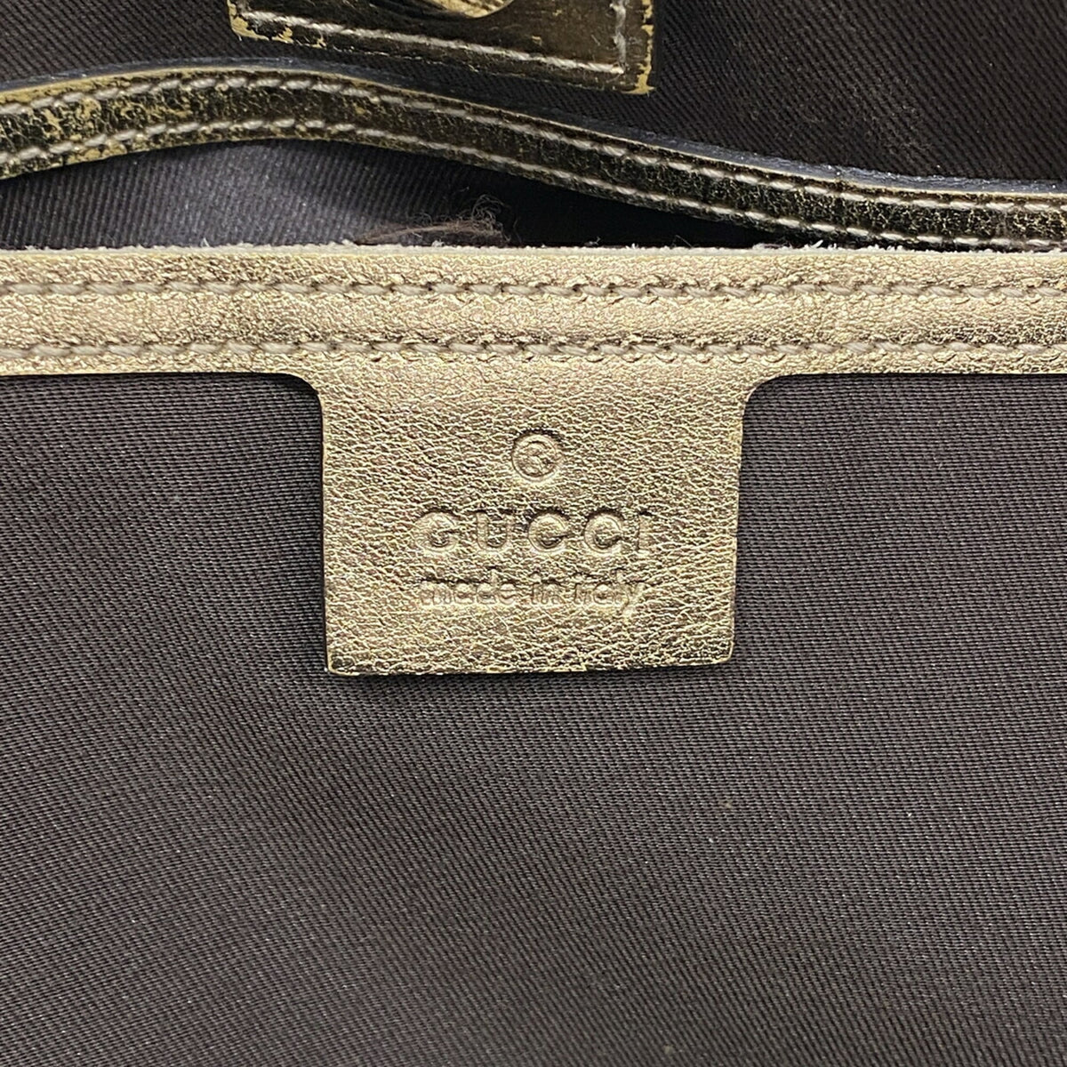 Gucci Brown Coated Canvas Tote Bag (Pre-Owned)