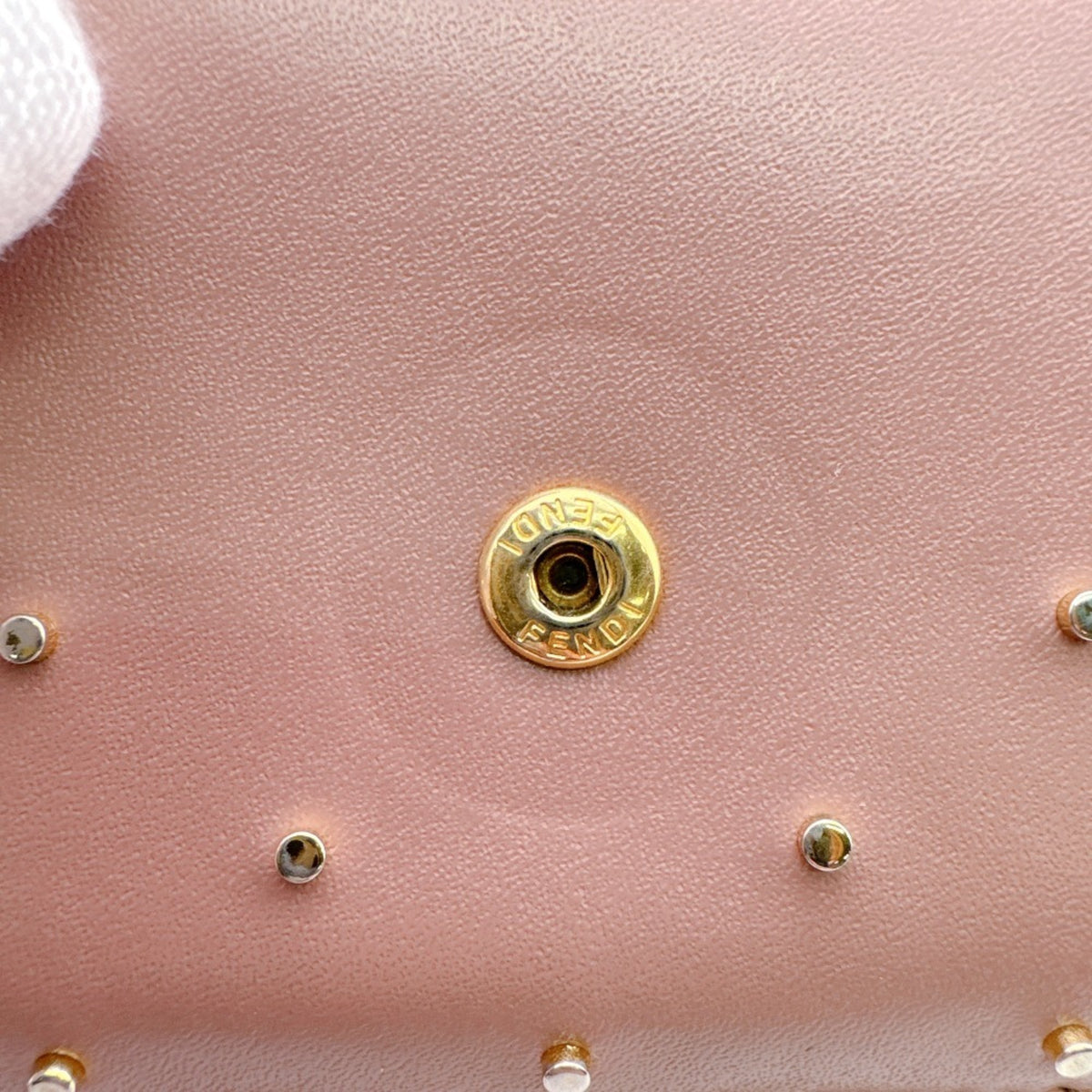Fendi Pink Leather Wallet (Tri-Fold) (Pre-Owned)