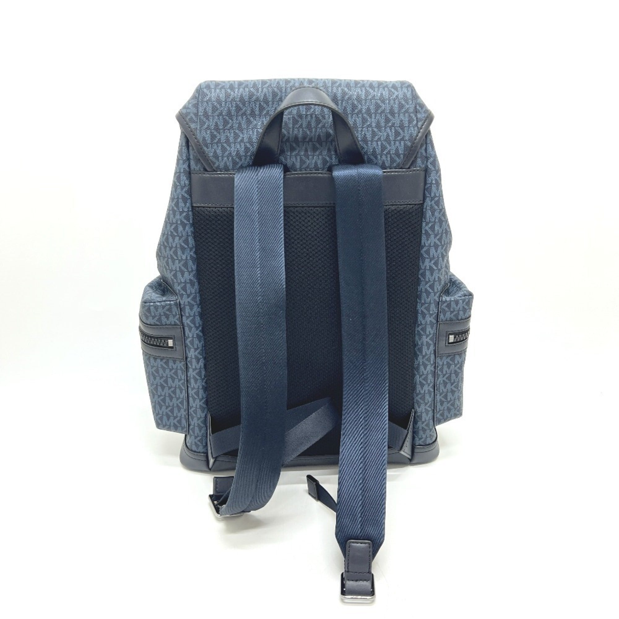 Michael Kors Navy Pvc Leather Backpack (Pre-Owned)