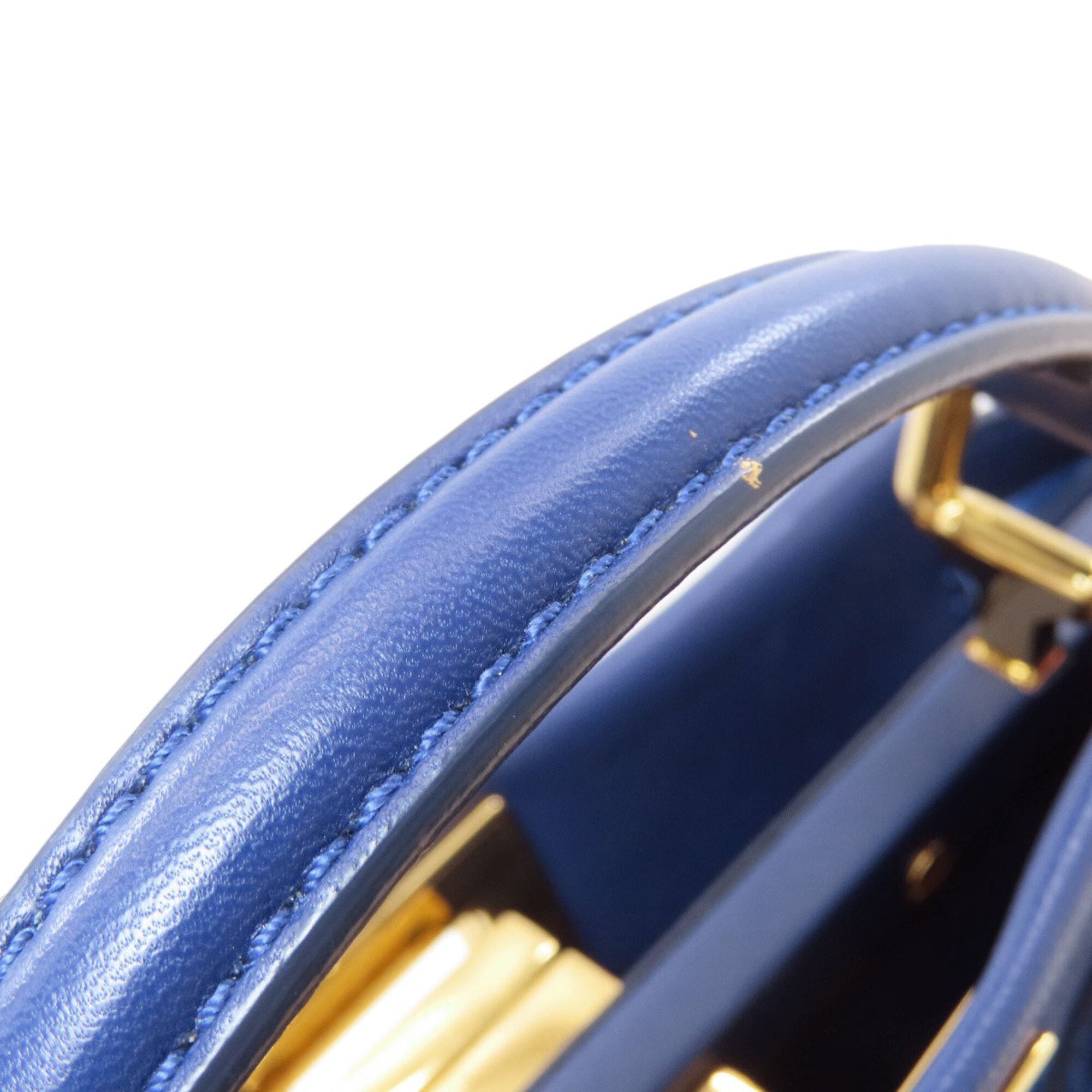 Fendi Blue Fur Handbag (Pre-Owned)