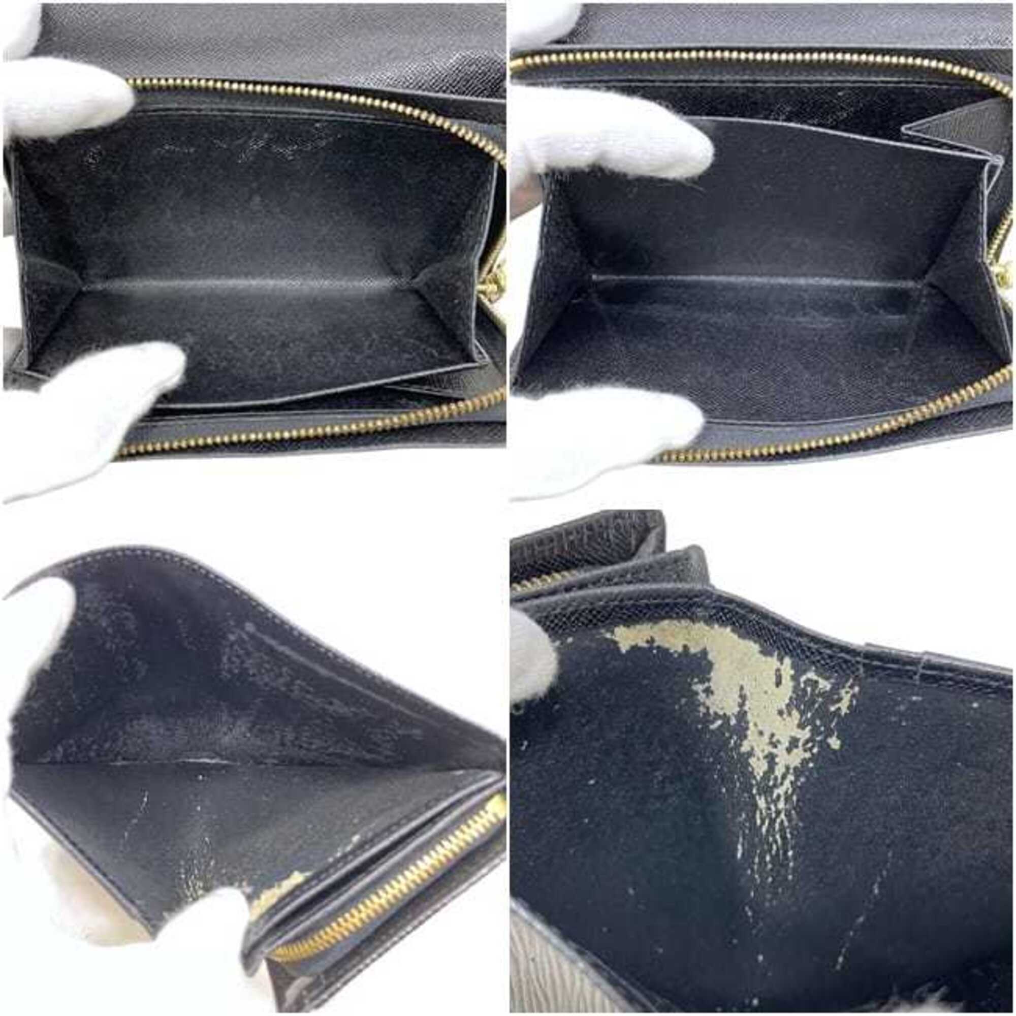 Louis Vuitton Black Noir Epi Leather Wallet (Bi-Fold) (Pre-Owned)
