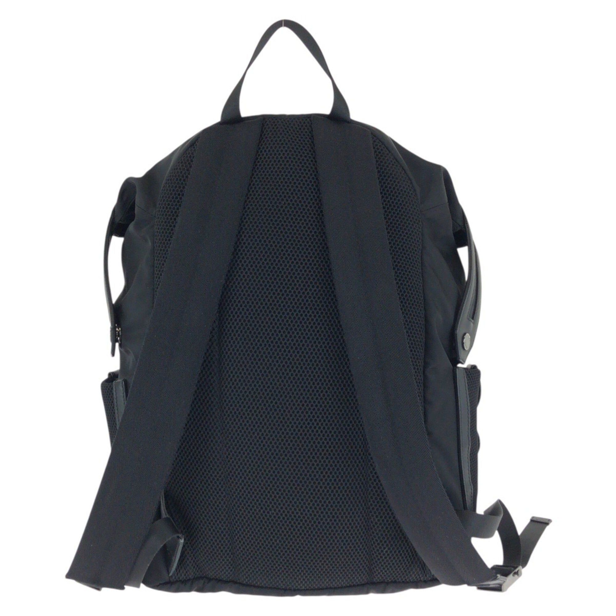 Fendi Black Nylon Leather Backpack (Pre-Owned)