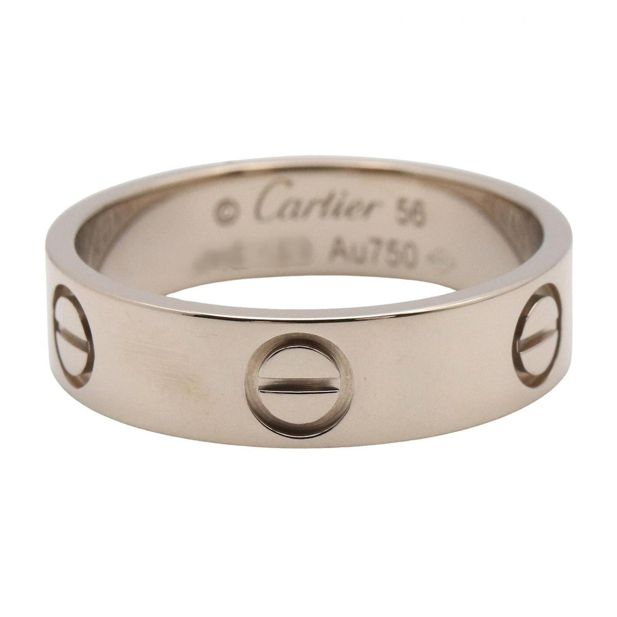 Cartier Silver White Gold (18K) Band Ring (Pre-Owned)