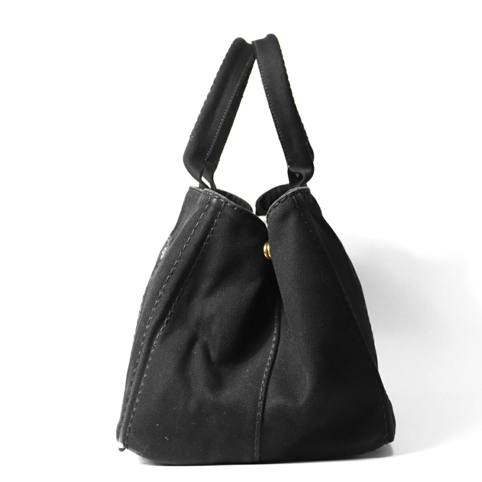 Prada Black Canvas Tote Bag (Pre-Owned)