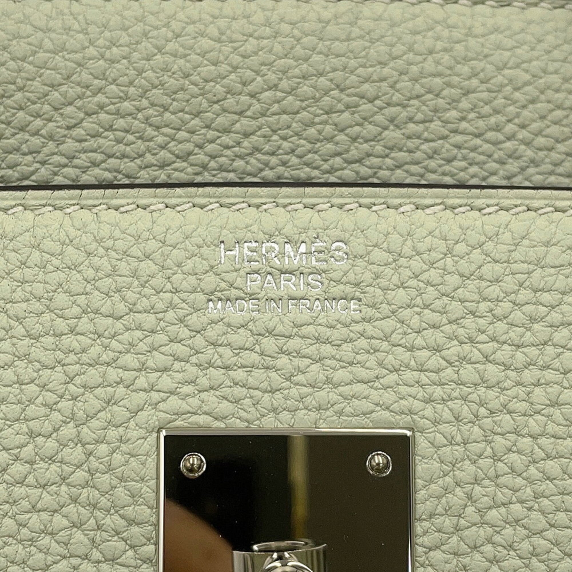Hermes Green Togo Leather Handbag (Pre-Owned)