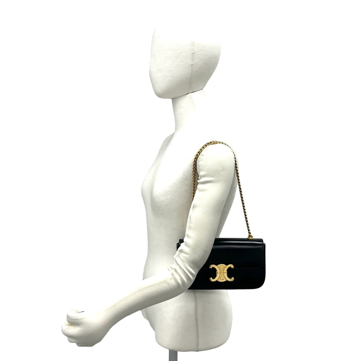 Celine Black Leather Shoulder Bag (Pre-Owned)